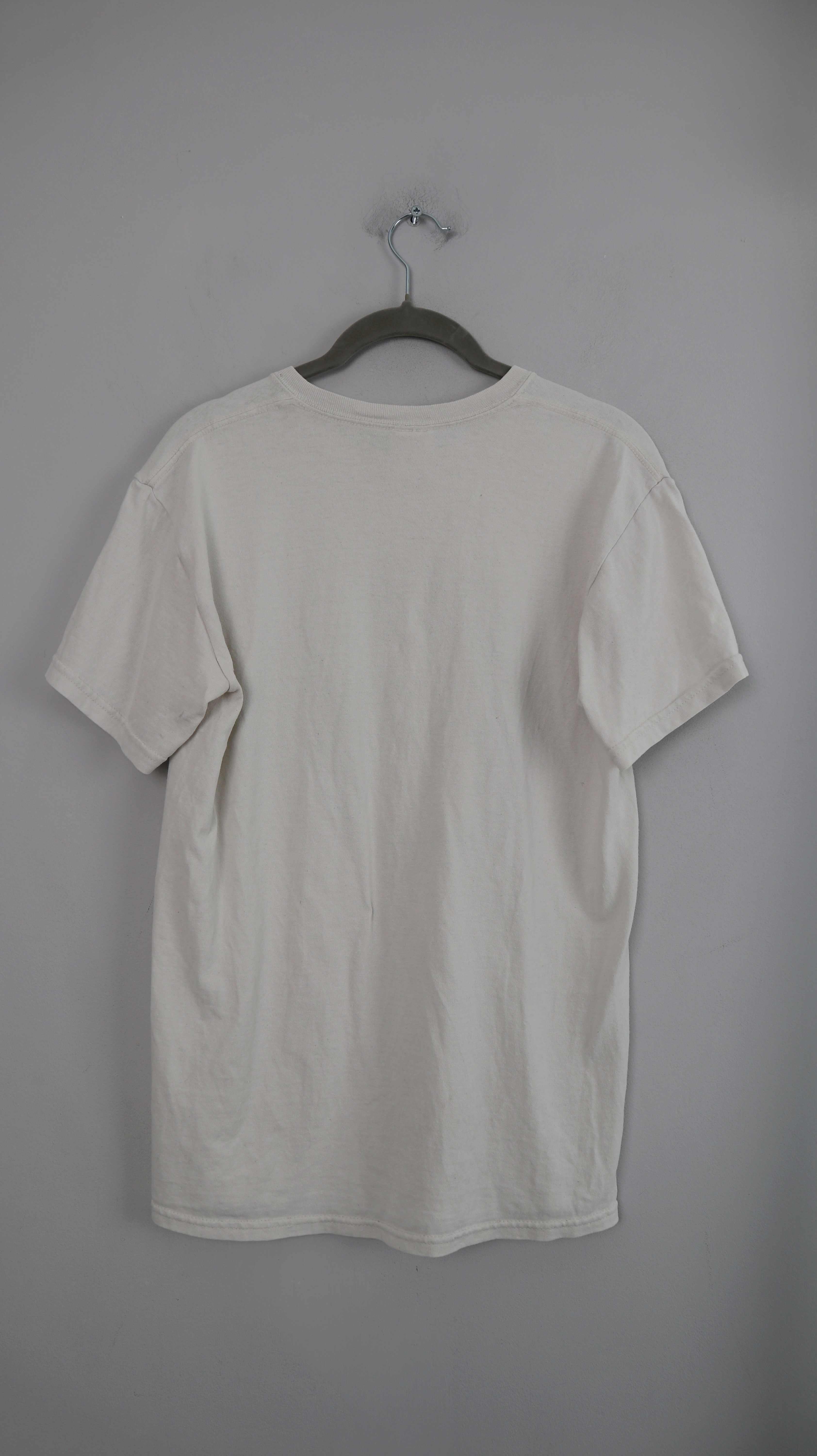 Gildan Shirt weiß 38 M used Rocket Rakete T-Shirt