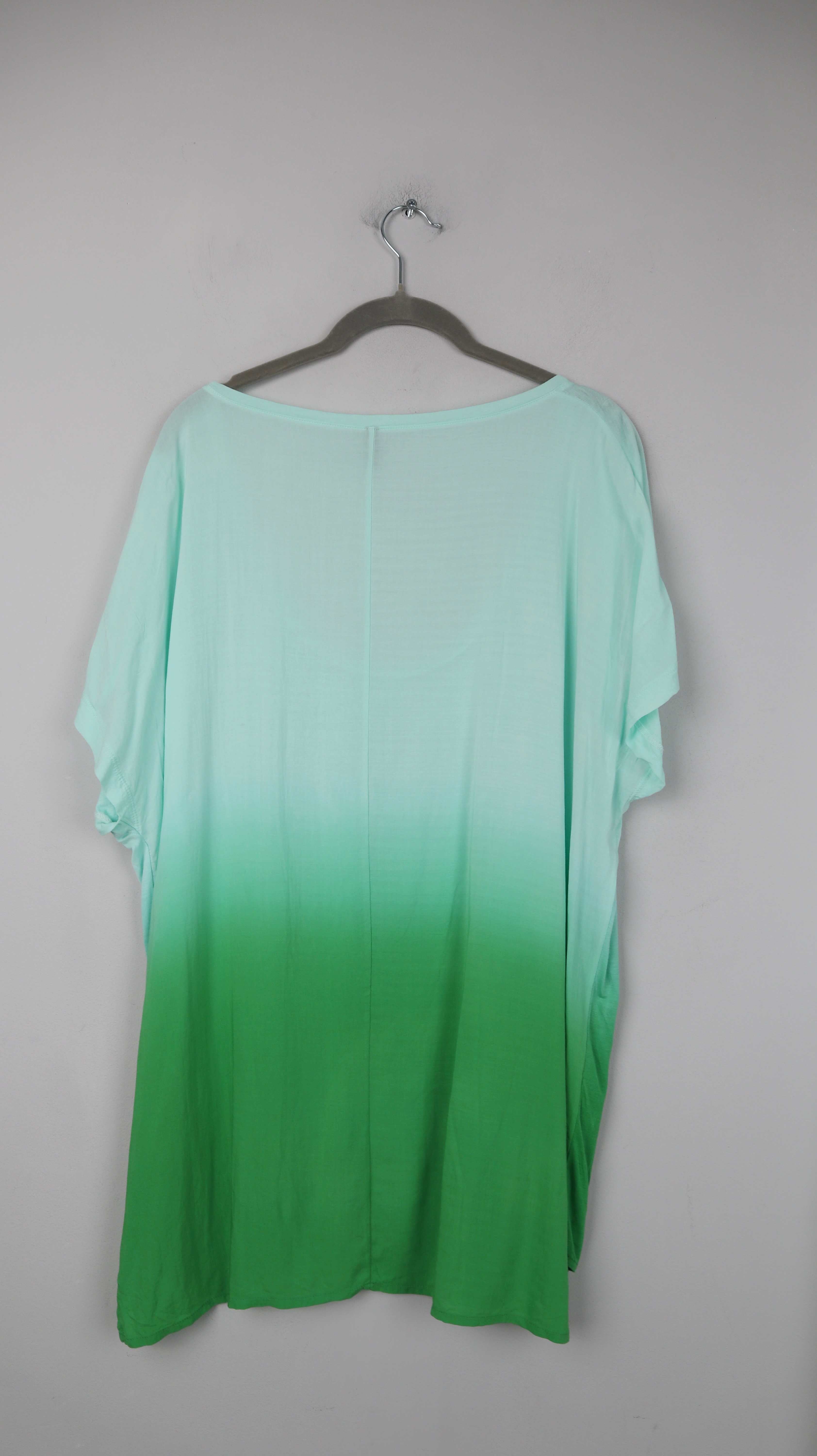 United Colors of Benetton Shirt Grün Batik 40 L Mintgrün