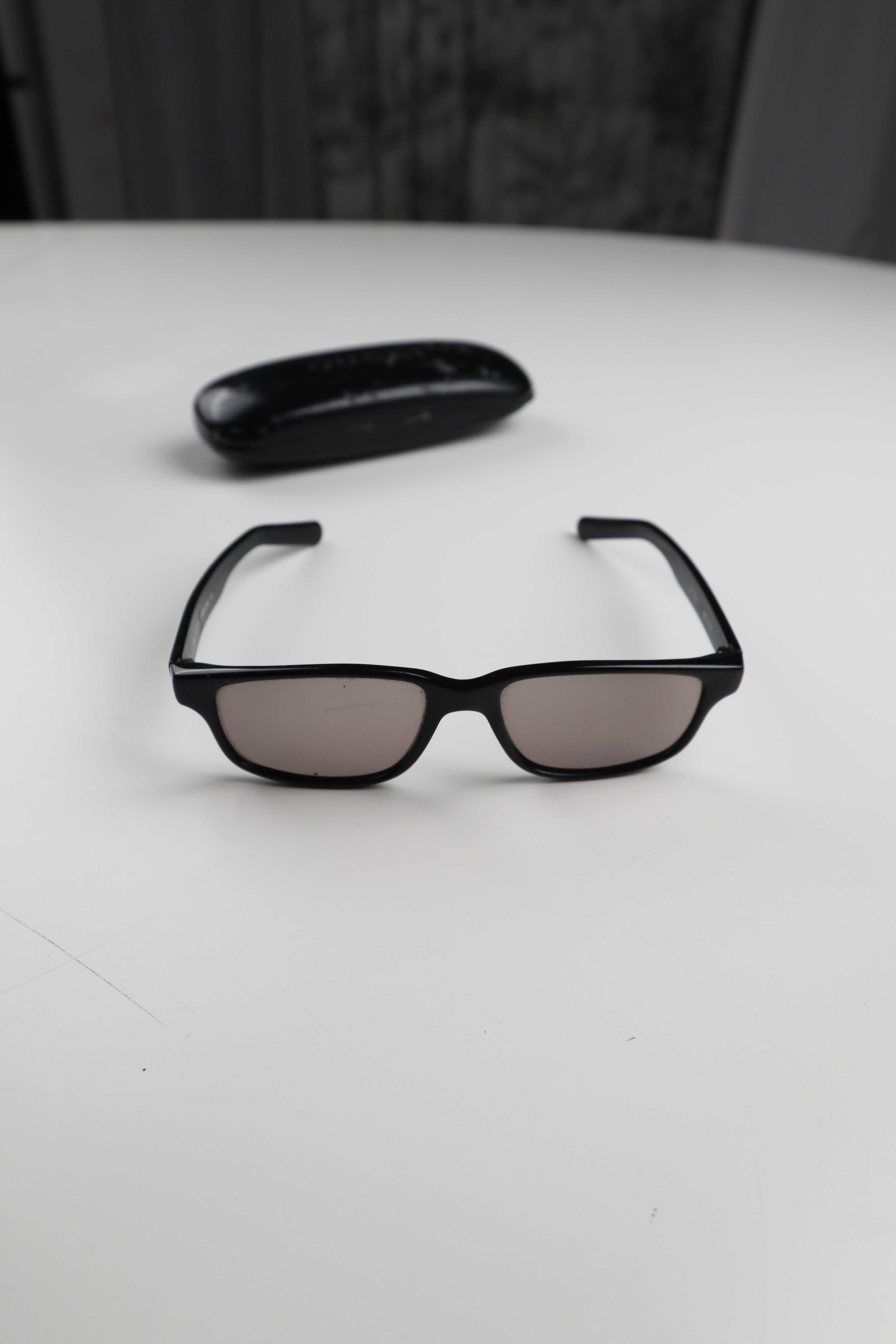 Gucci Made in Italy Brille getönt Sonnenbrille schwarz eckig Sehstärke