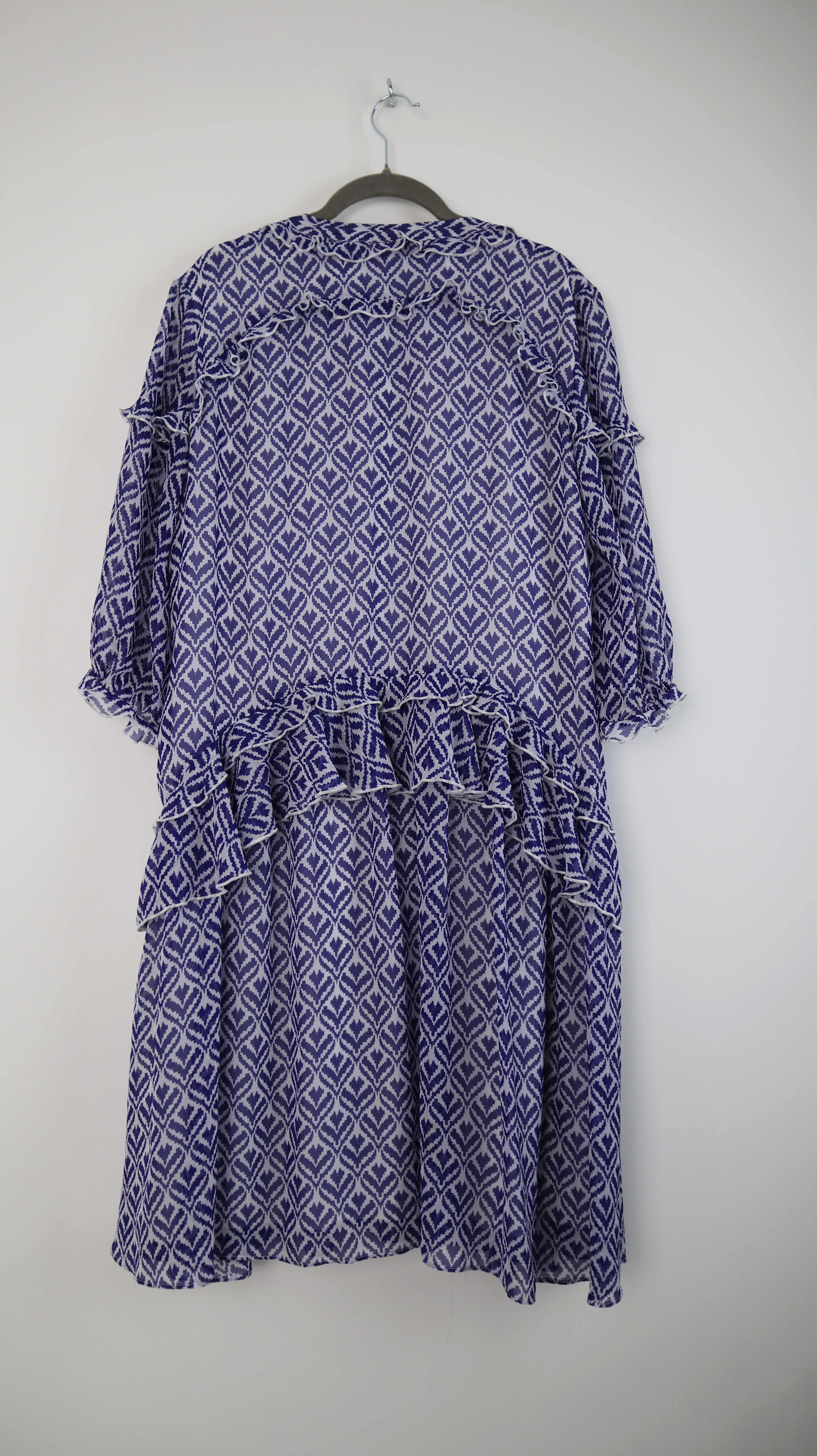 Steffen Schraut Kleid Midi Midikleid 40 L Sommerkleid geometrisch