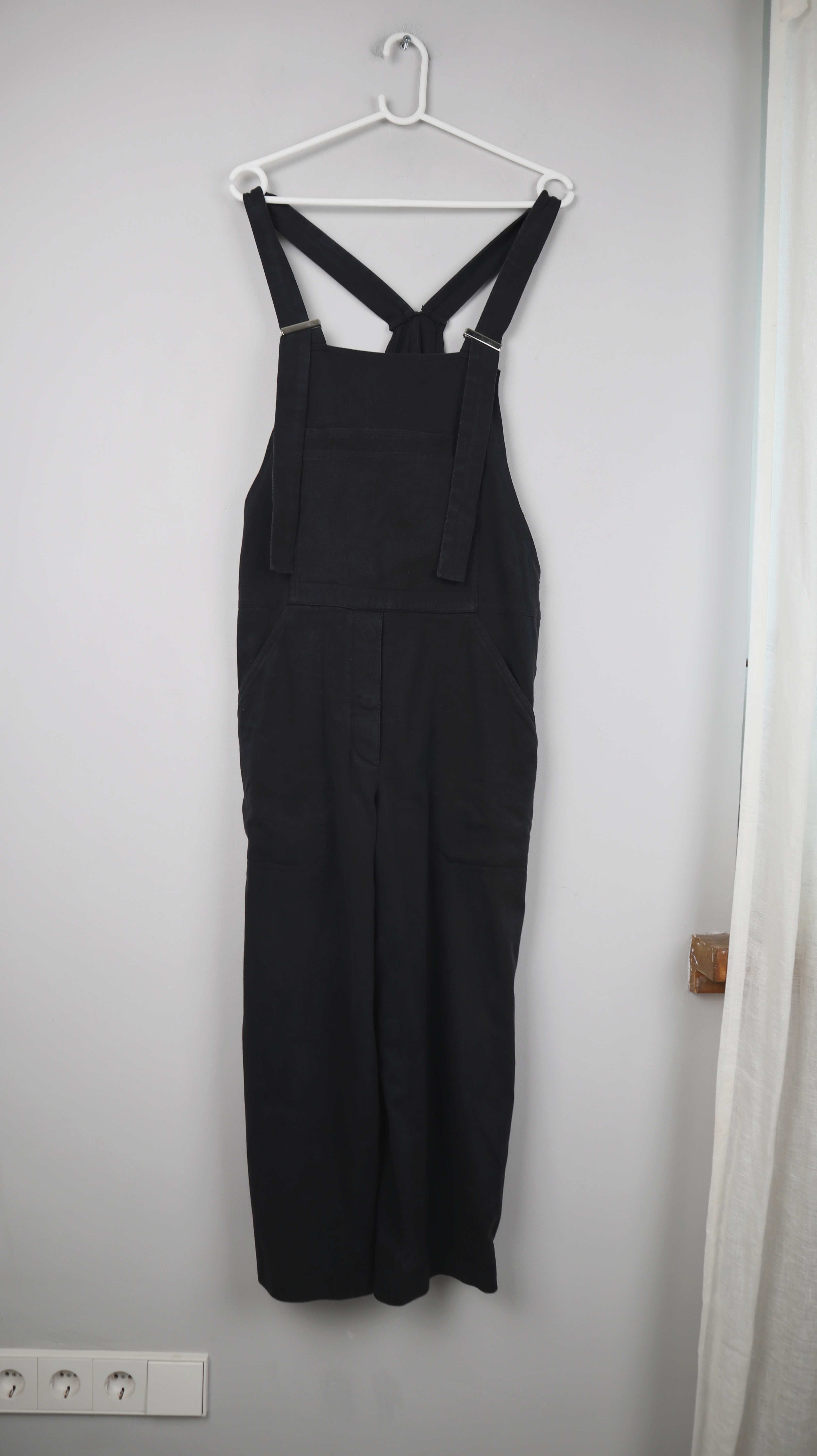 Latzhose Grau 38 M Hose Einteiler Overall dunkelgrau basic