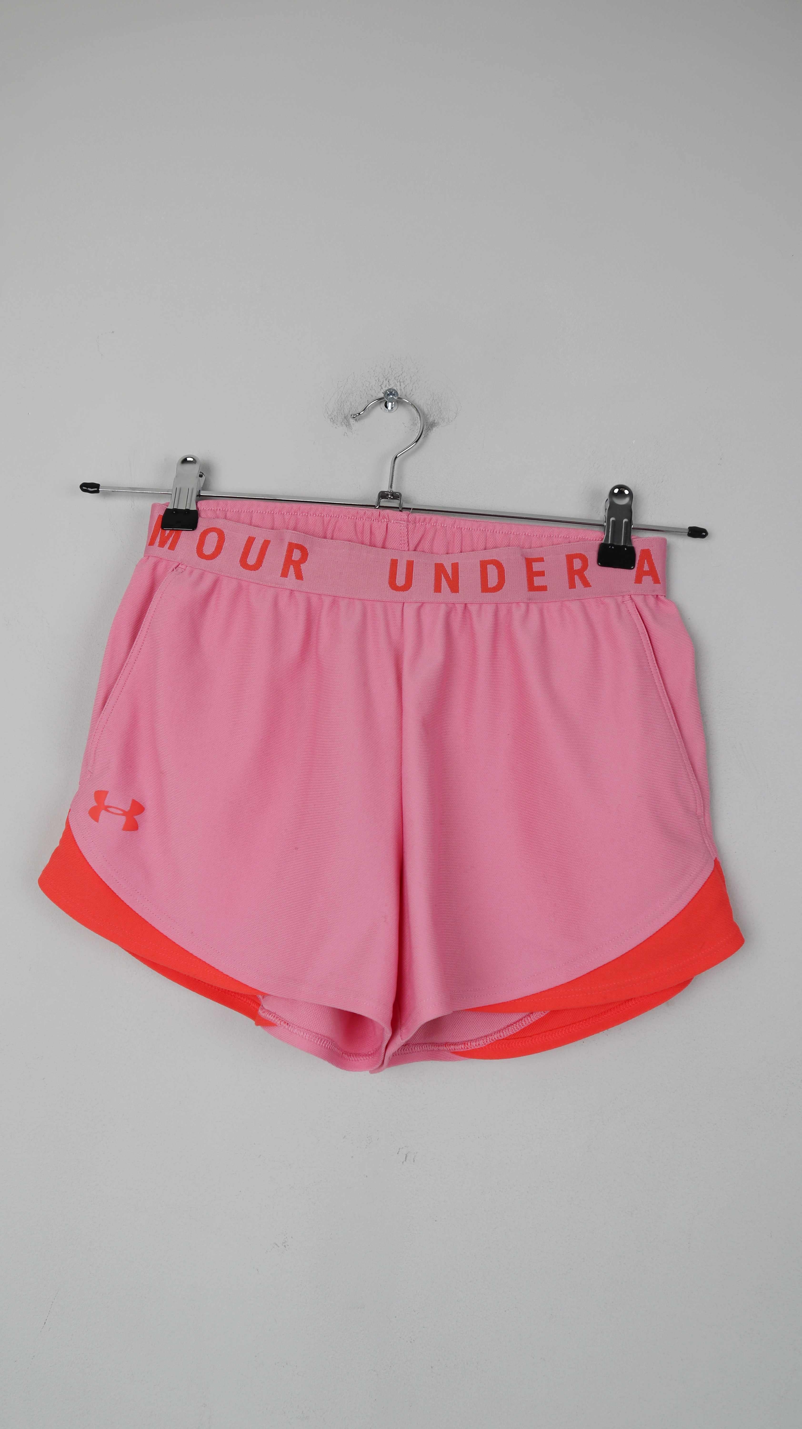under armour Shorts Sporthose rosa Neon Pink XS kurze Hose Trainingshose