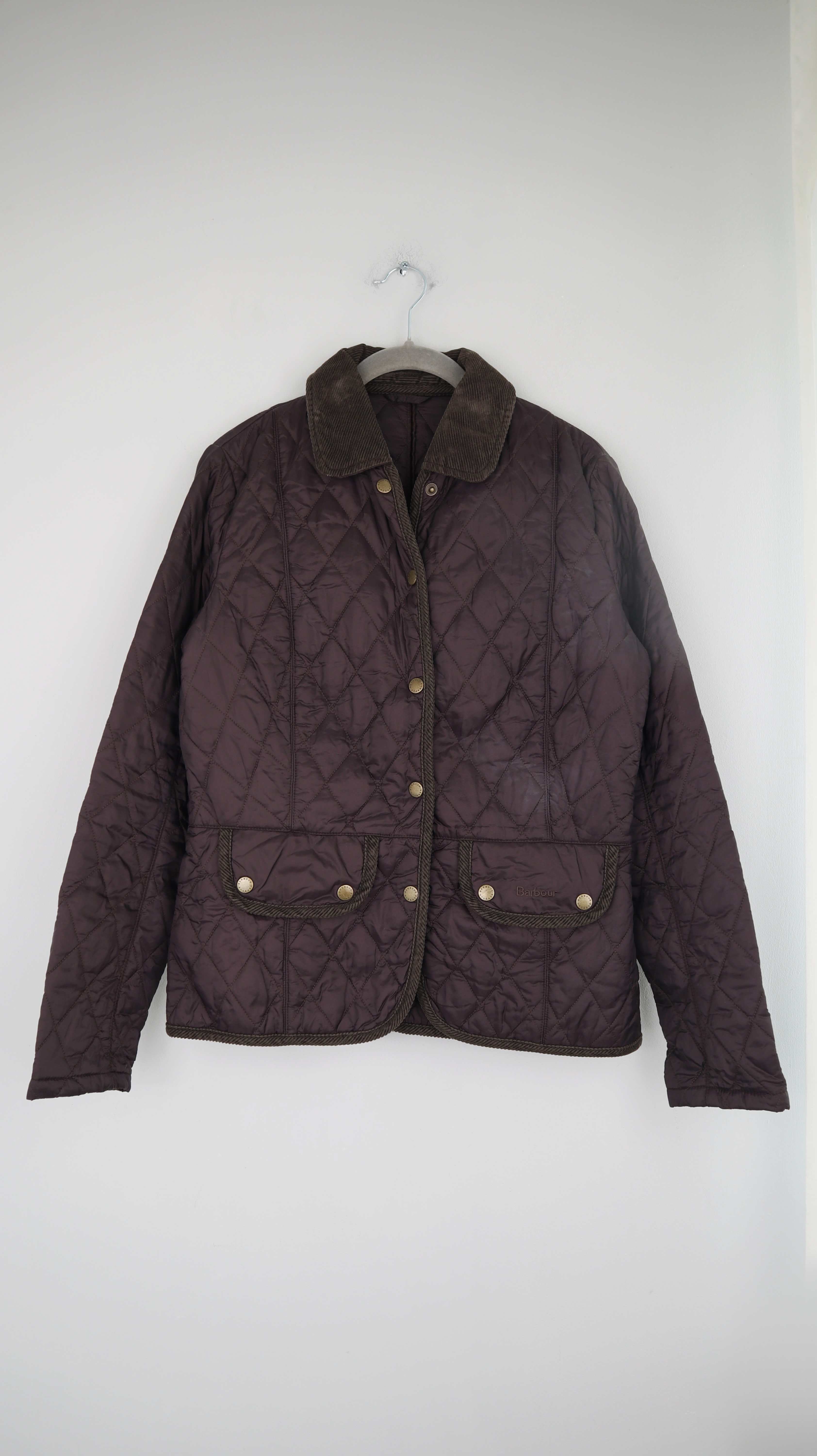 Barbour Steppjacke Braun Jacke Übergangsjacke 38 M