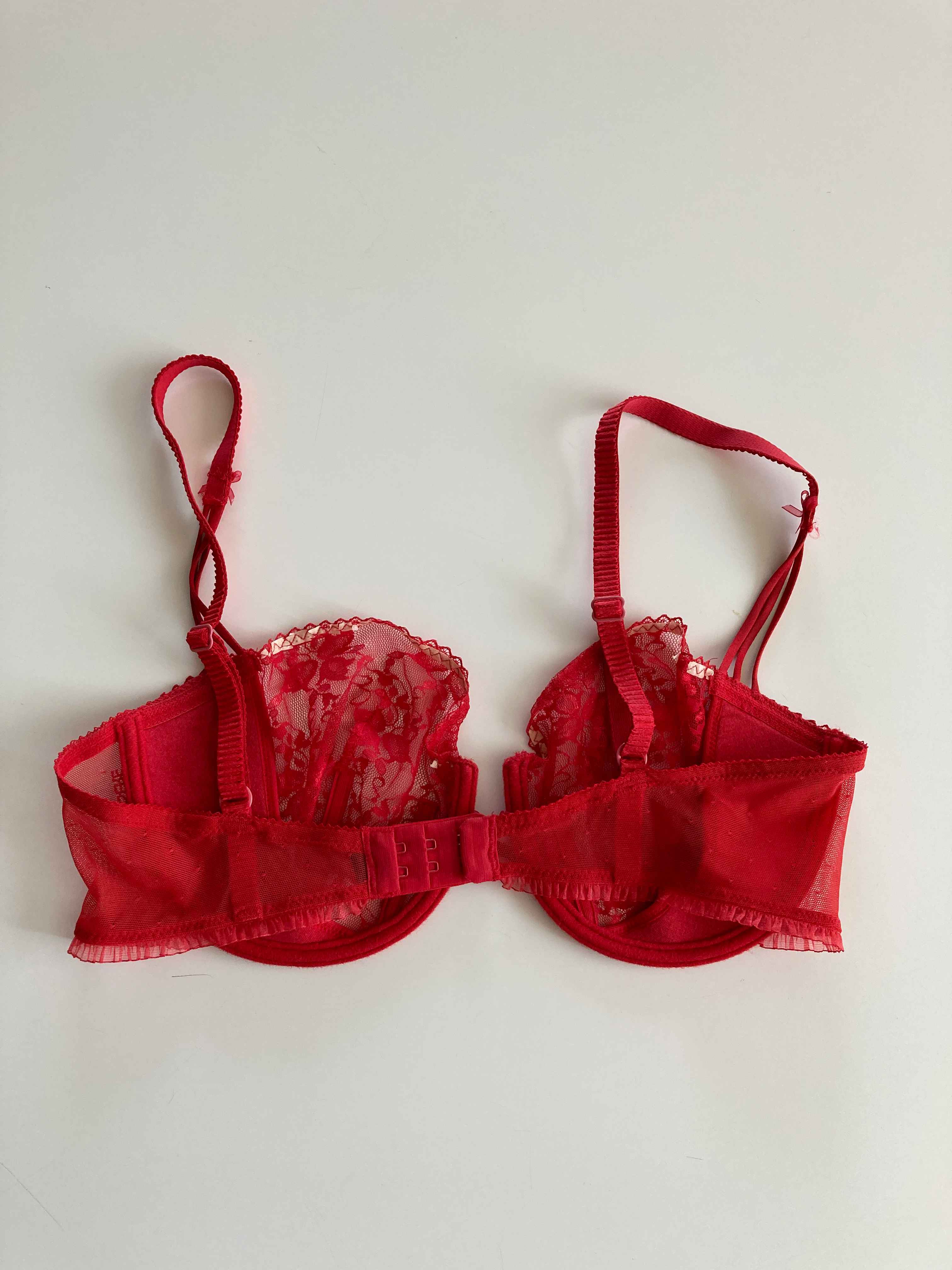 Valisere 80 D BH rot basic Spitzenbh Unterwäsche