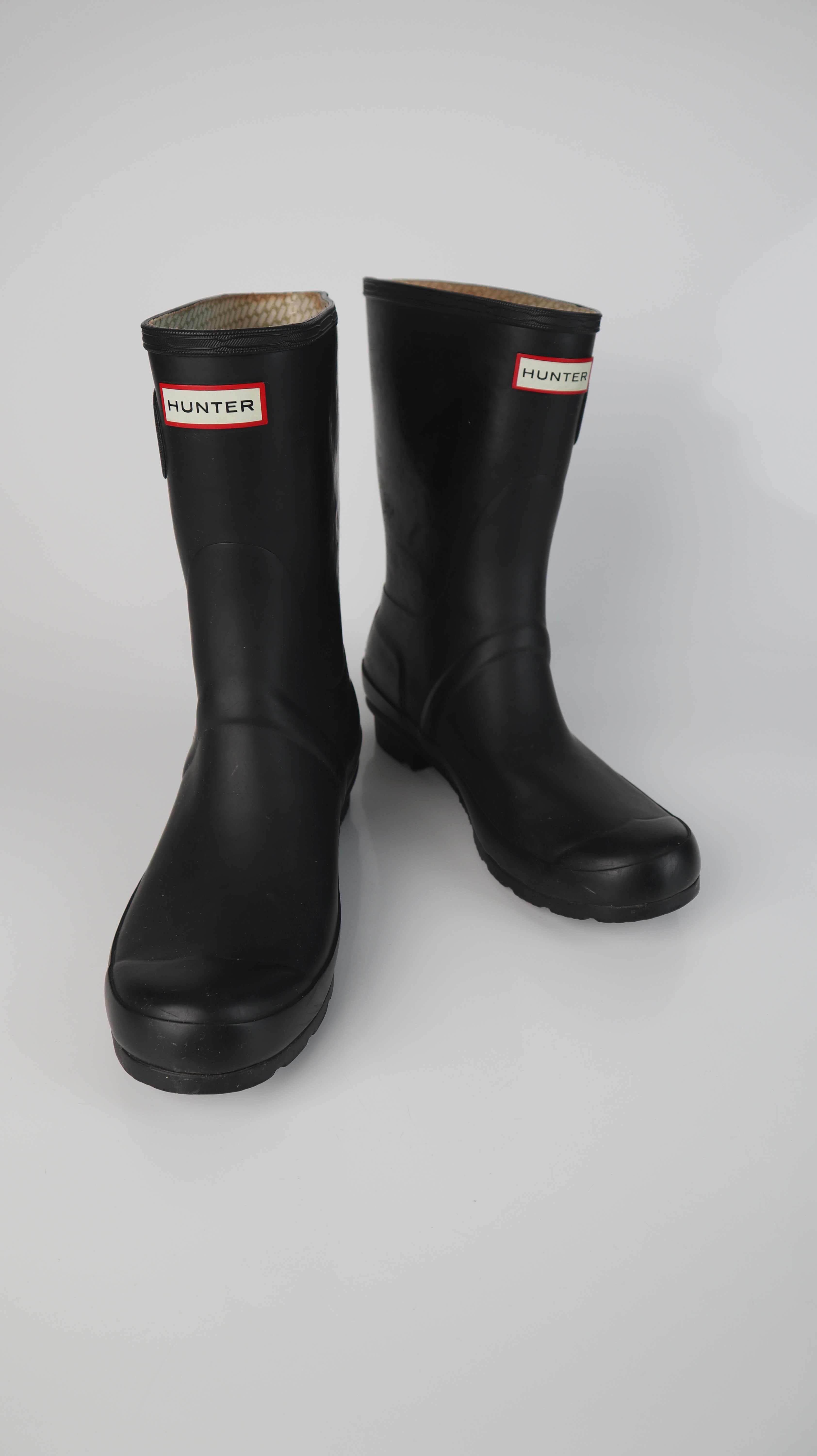 Hunter Gummistiefel schwarz Halb 42 Stiefel Regenstiefel