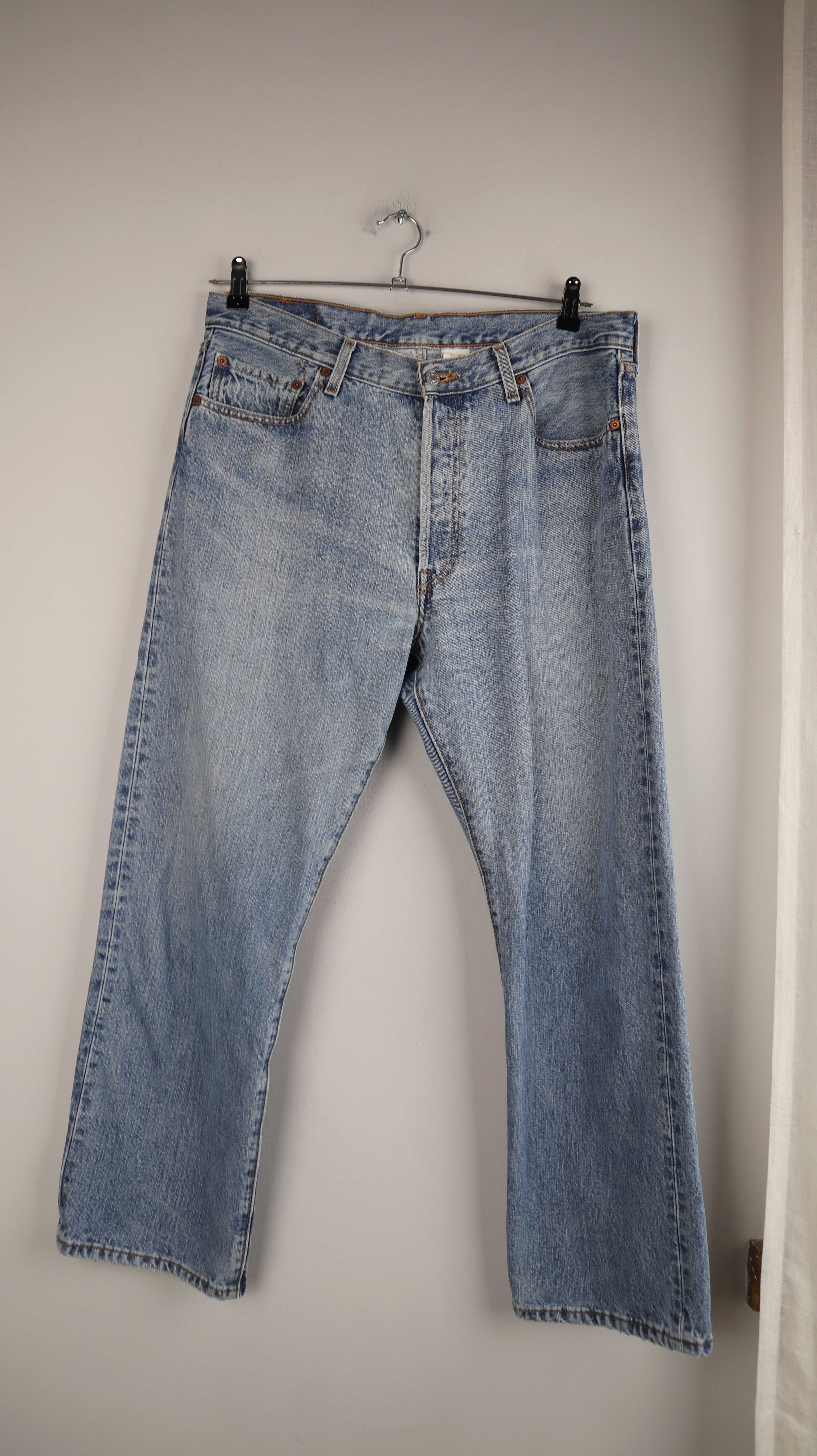 Levis 501 Jeans Hose W36 L 30 denim straight leg XL washed