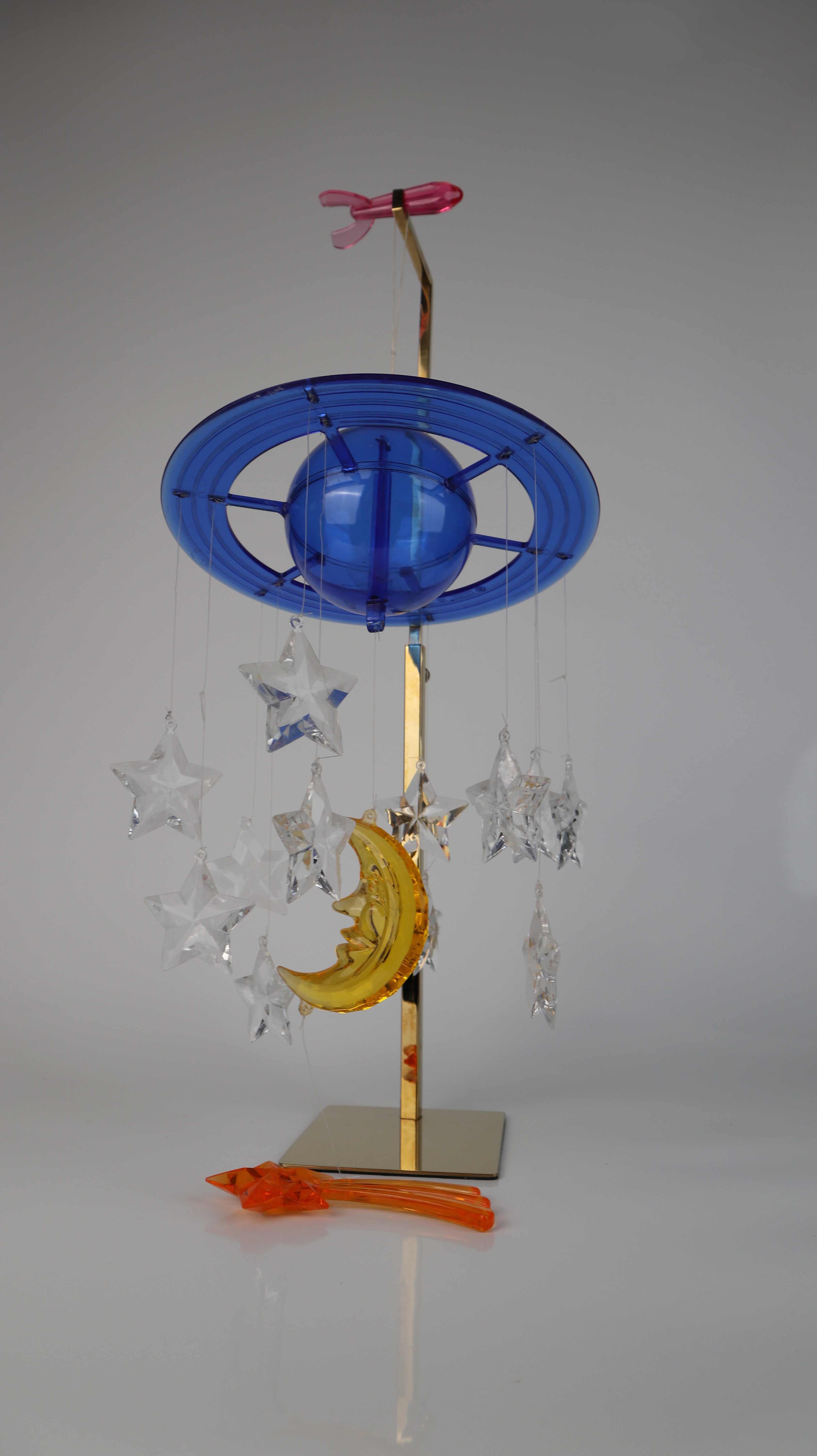 IKEA 1990s Mobile Kunststoff Planeten Sterne Art Deco Mond