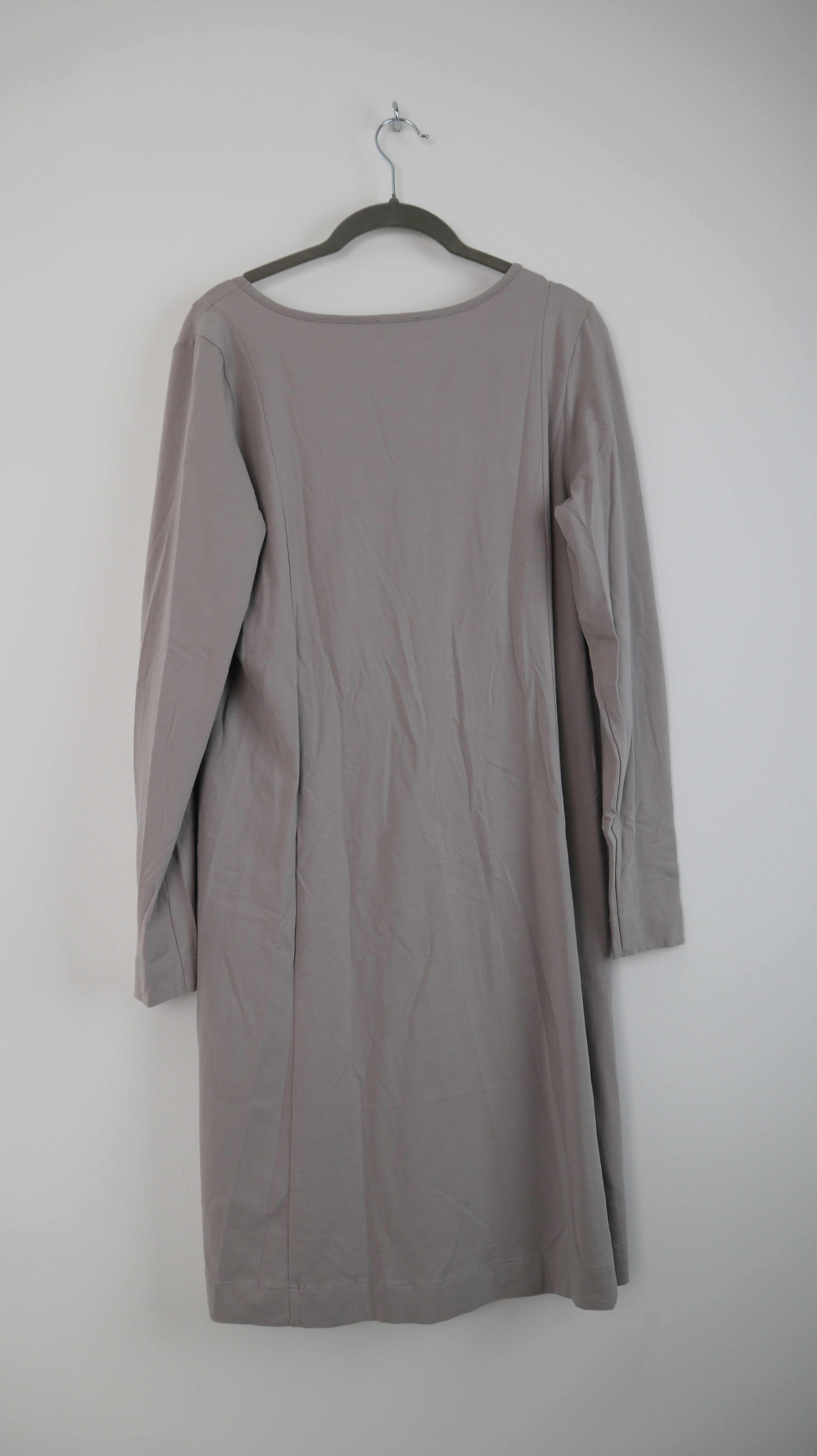 Deerberg Kleid braun beige 38 M Oberteil Taupe basic einfarbig