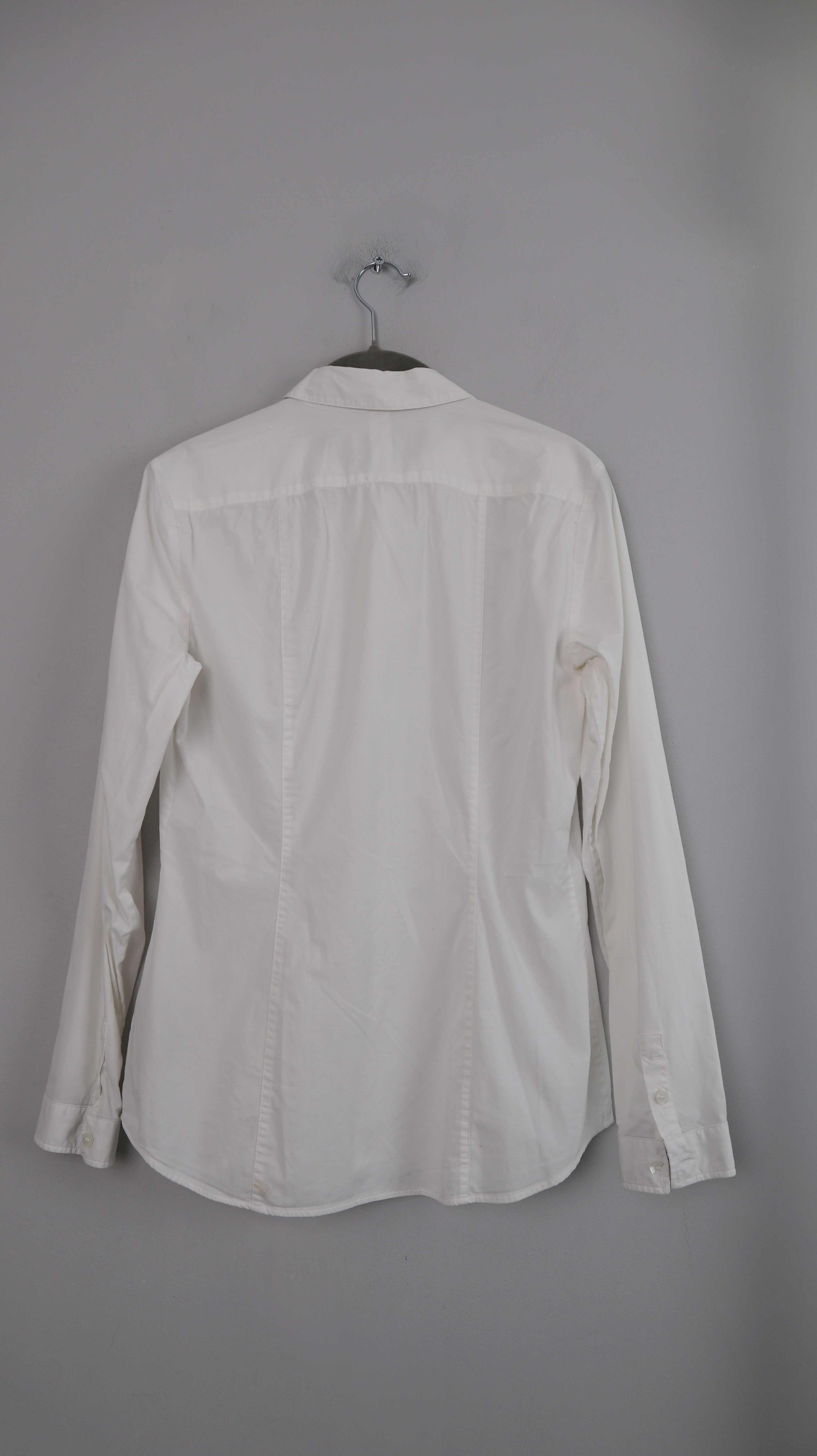 Burberry Bluse weiß Hemd 36 S basic einfarbig Shirt Oberteil