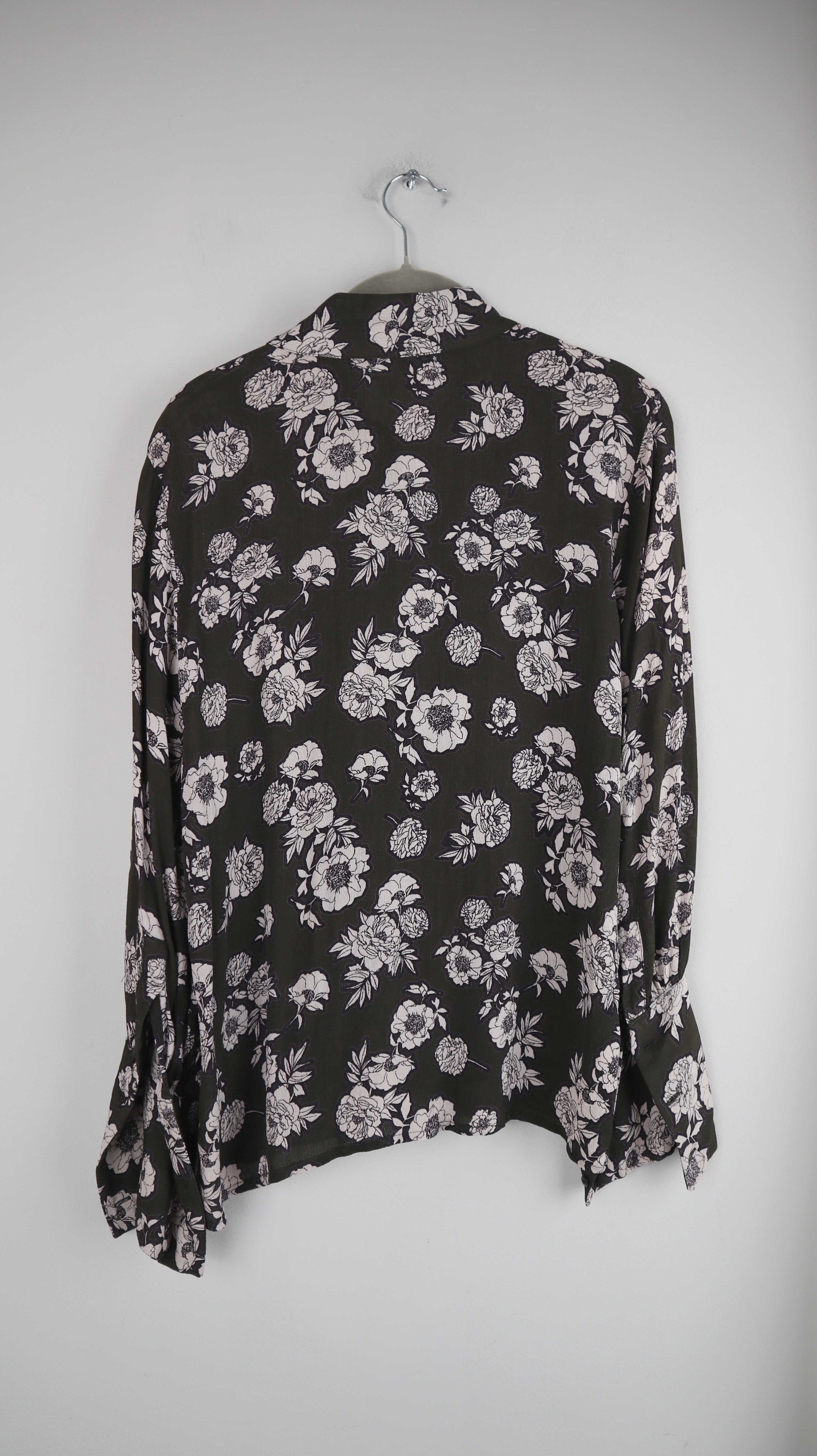 Msch Copenhagen Bluse schwarz rosa 36 S floral Hemd