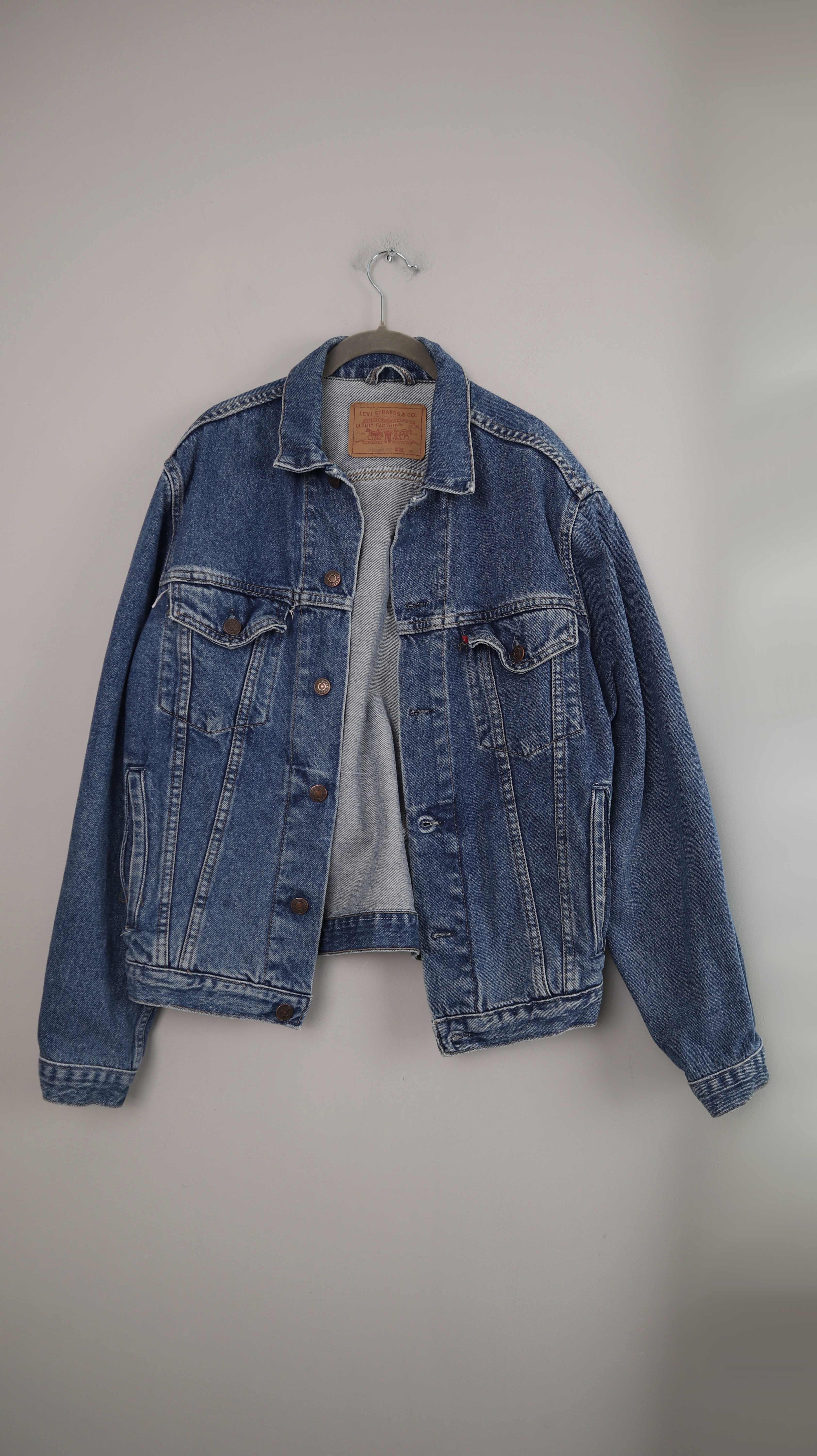 Levis Jeansjacke true Vintage 38 M denim blau washed dunkelblau
