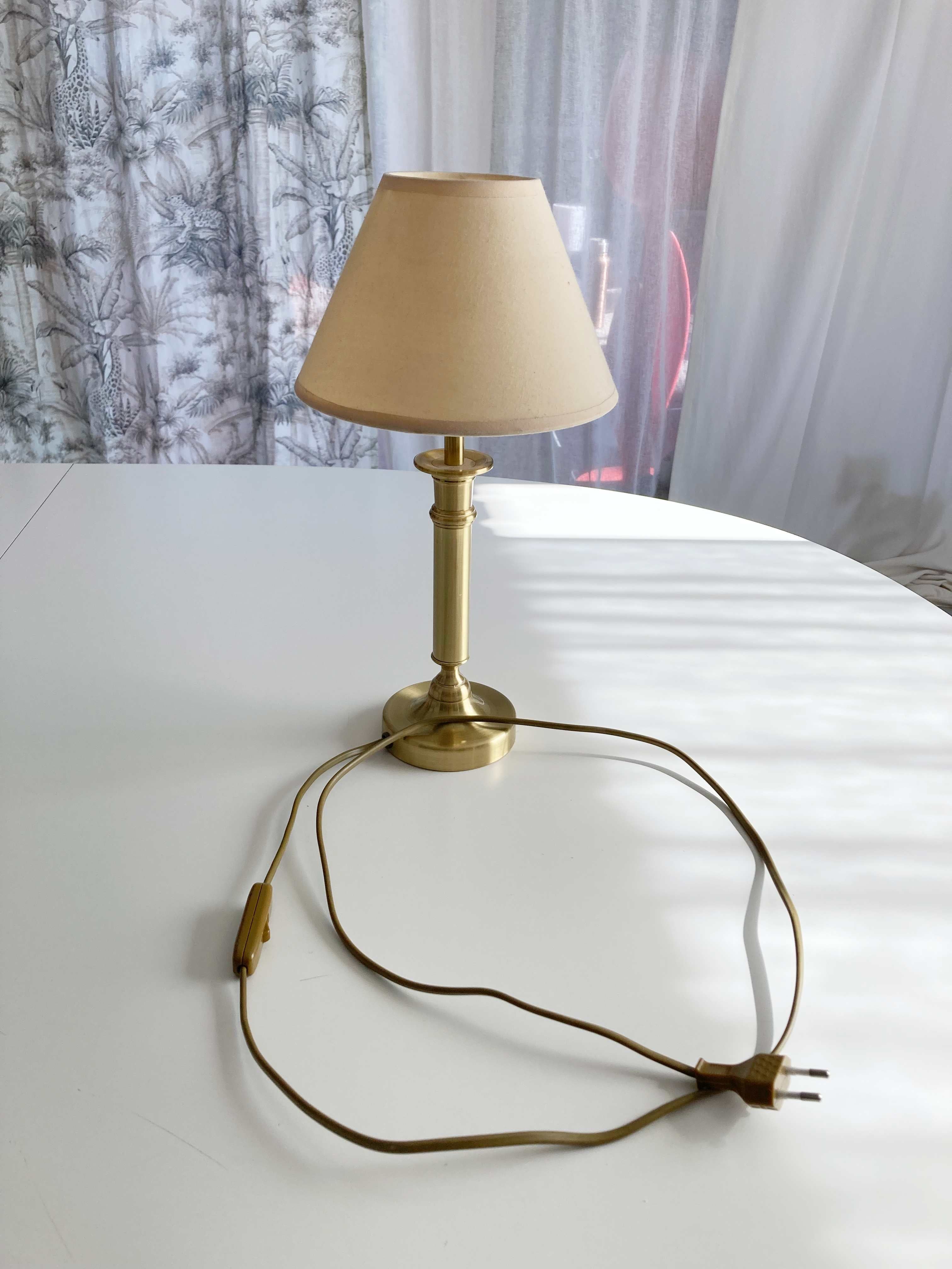 Tischlampe Lampe Beige kleine Beistelllampe Gold Nachttischlampe – Handpicked pieces