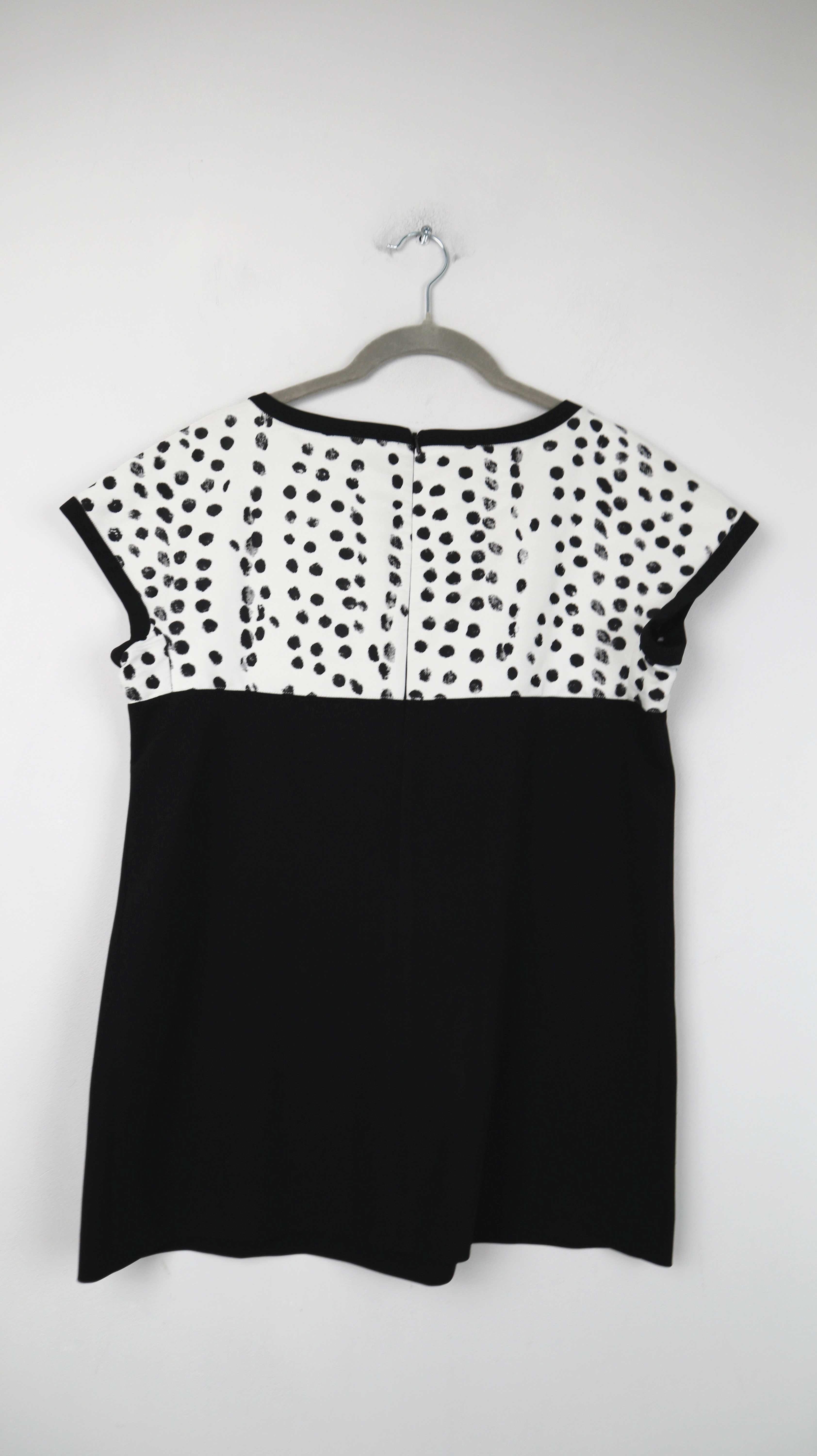 Max Mara Shirt T-Shirt schwarz weiß 38 M Oberteil Bluse gepunktet