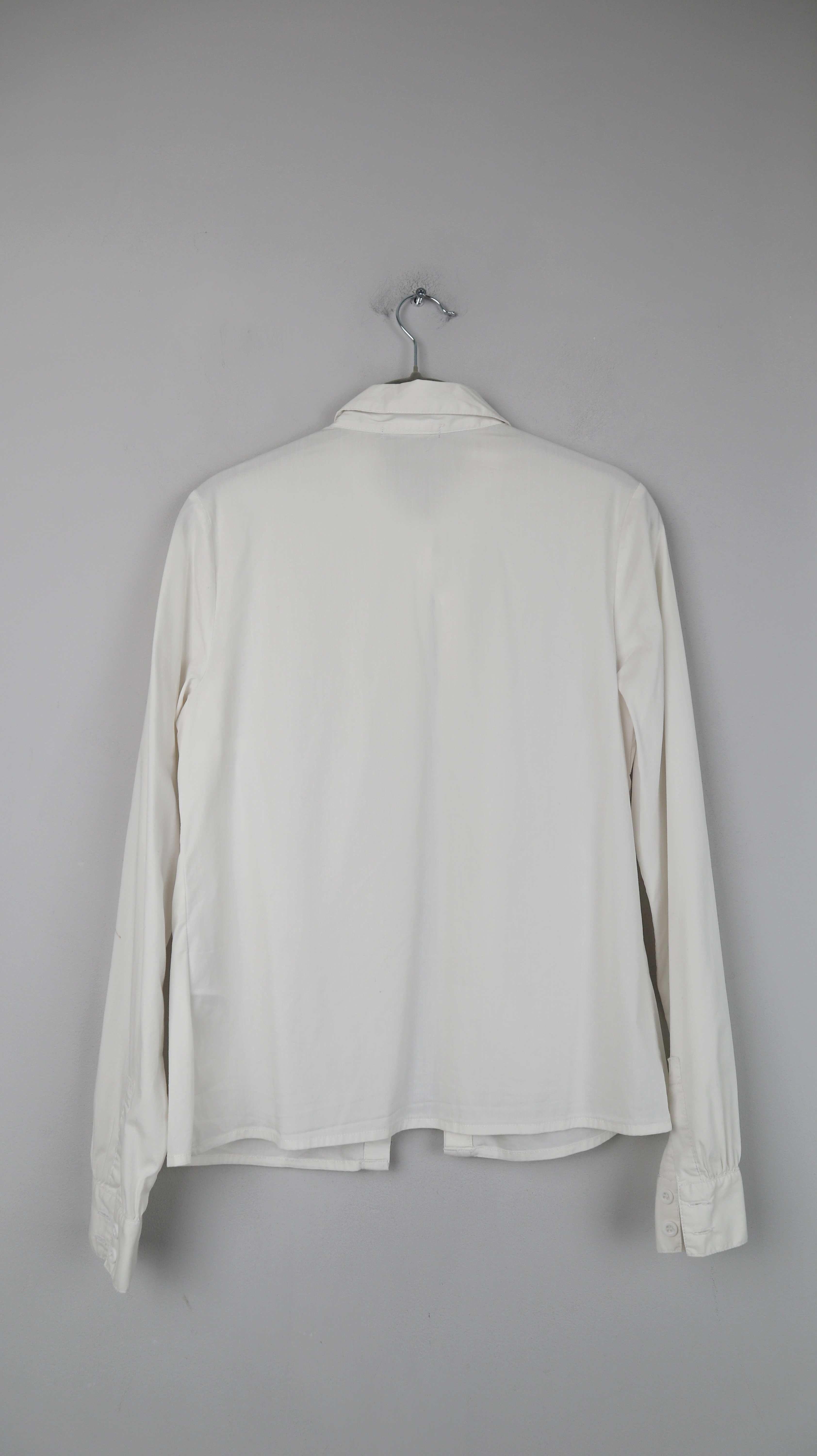 3suisses Hemd Bluse weiß 38 M Shirt Oberteil basic Langarm