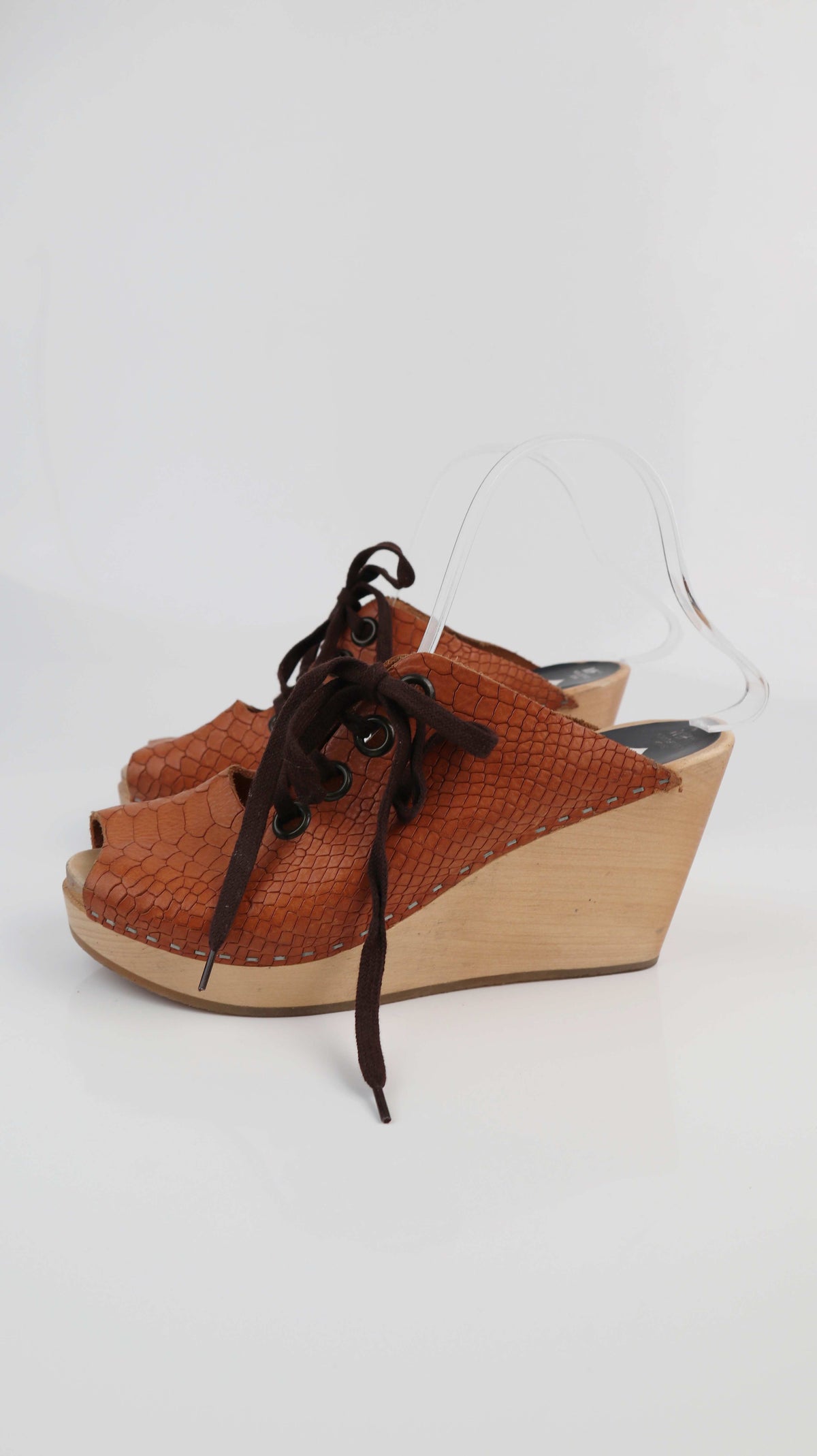 H&M Clogs swedish hasbeens Keilabsatz Holzabsatz 39