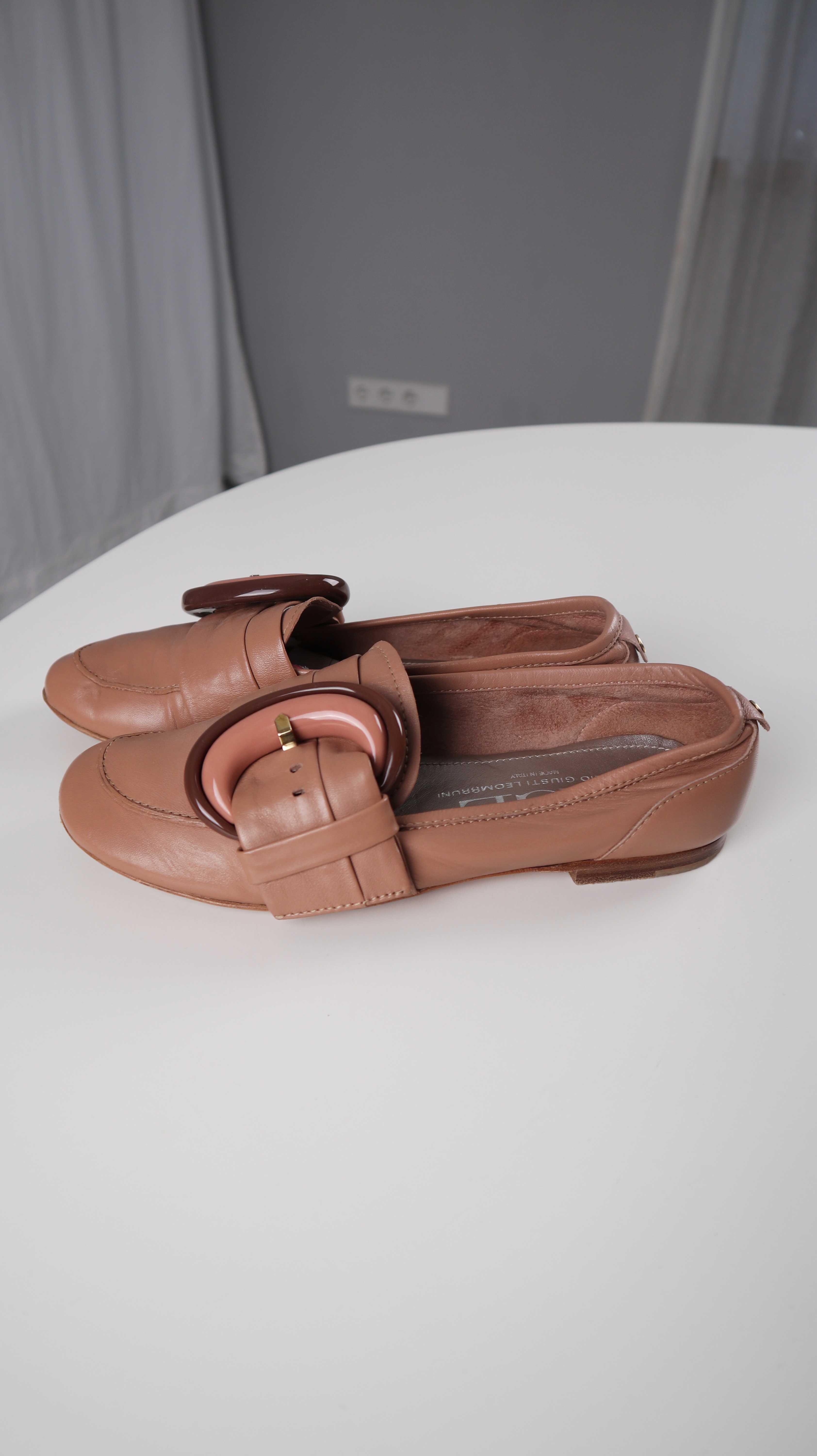 Attilio Giusti Leombruni Ballerinas Rosa Slipper Loafer 39,5 Rose