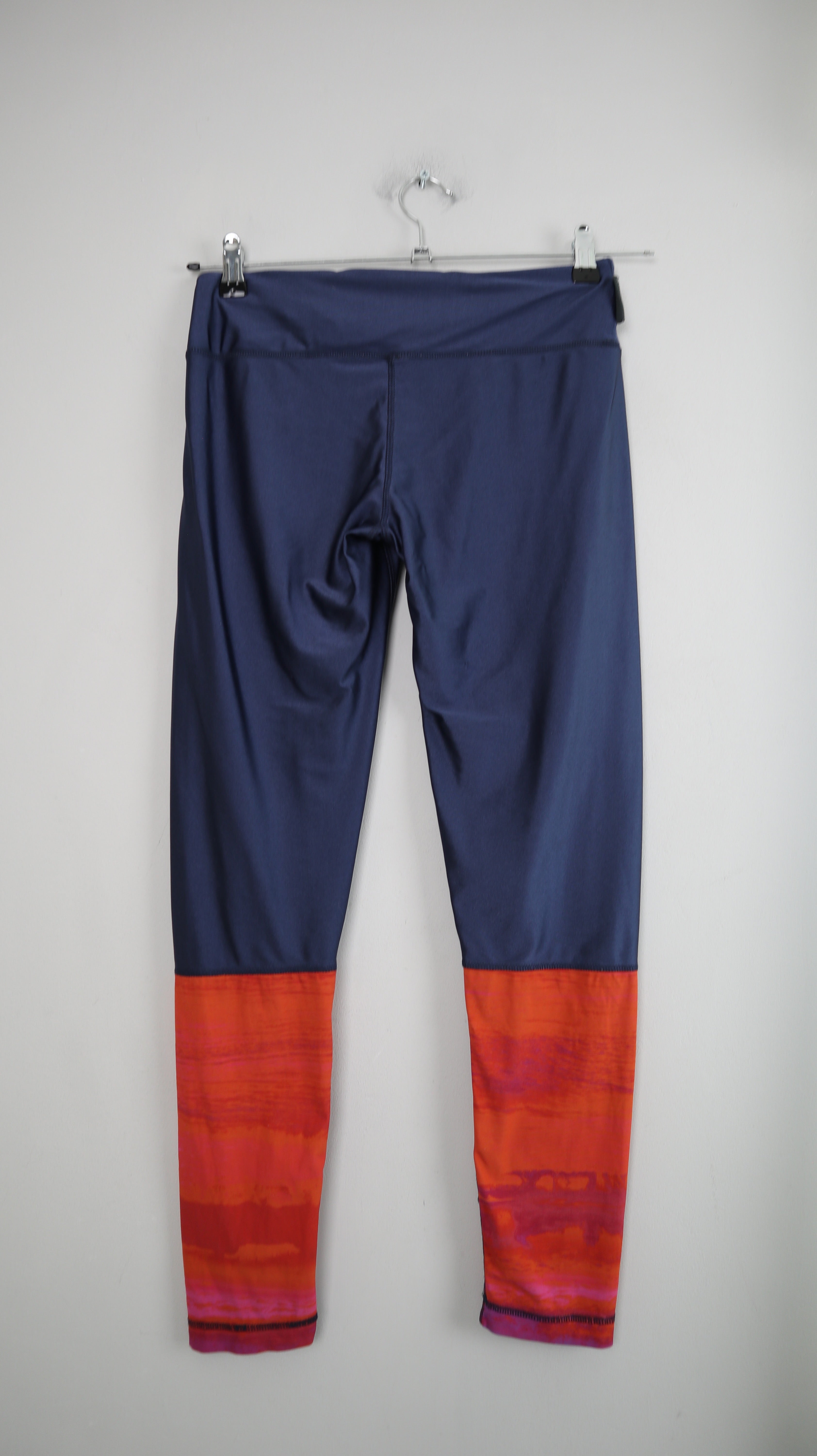 Goldmarie Leggings Sporthose blau rot 38 M eng slim