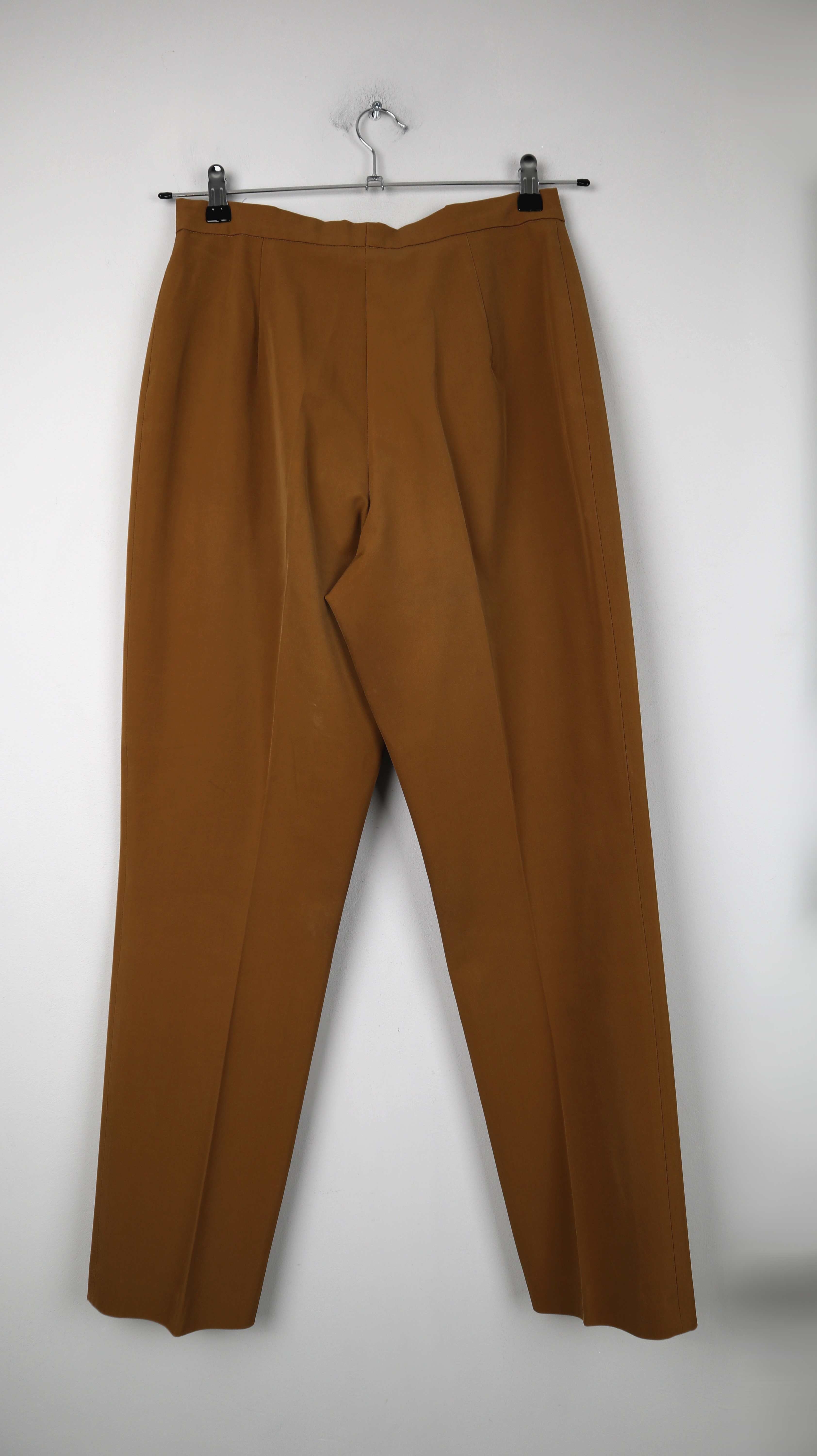 Orwell Hose braun Stoffhose basic einfarbig 38 M high waist true Vintage