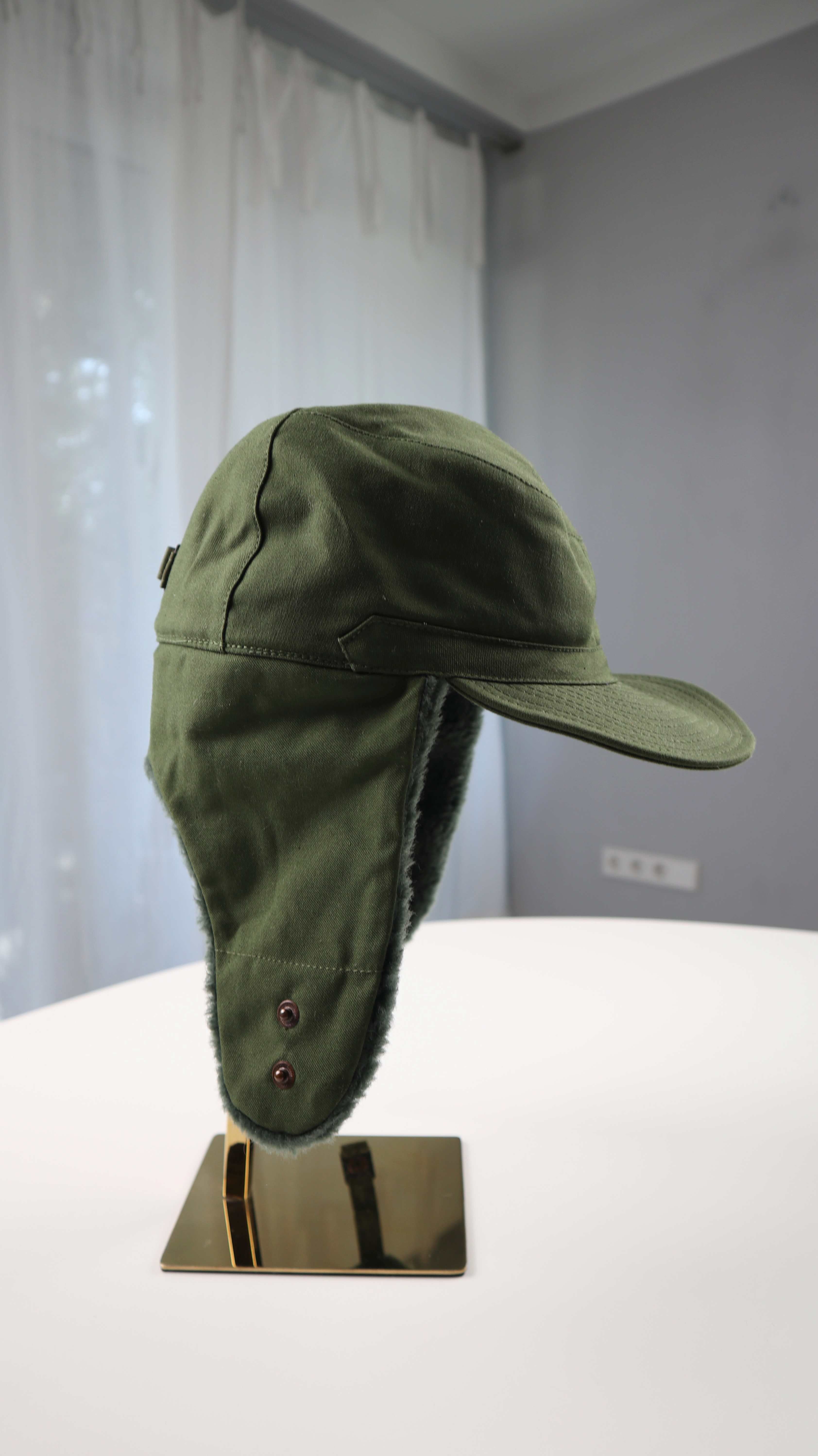 Schwedenmütze 56 Grün Military Cap Mütze Fliegermütze swedish army