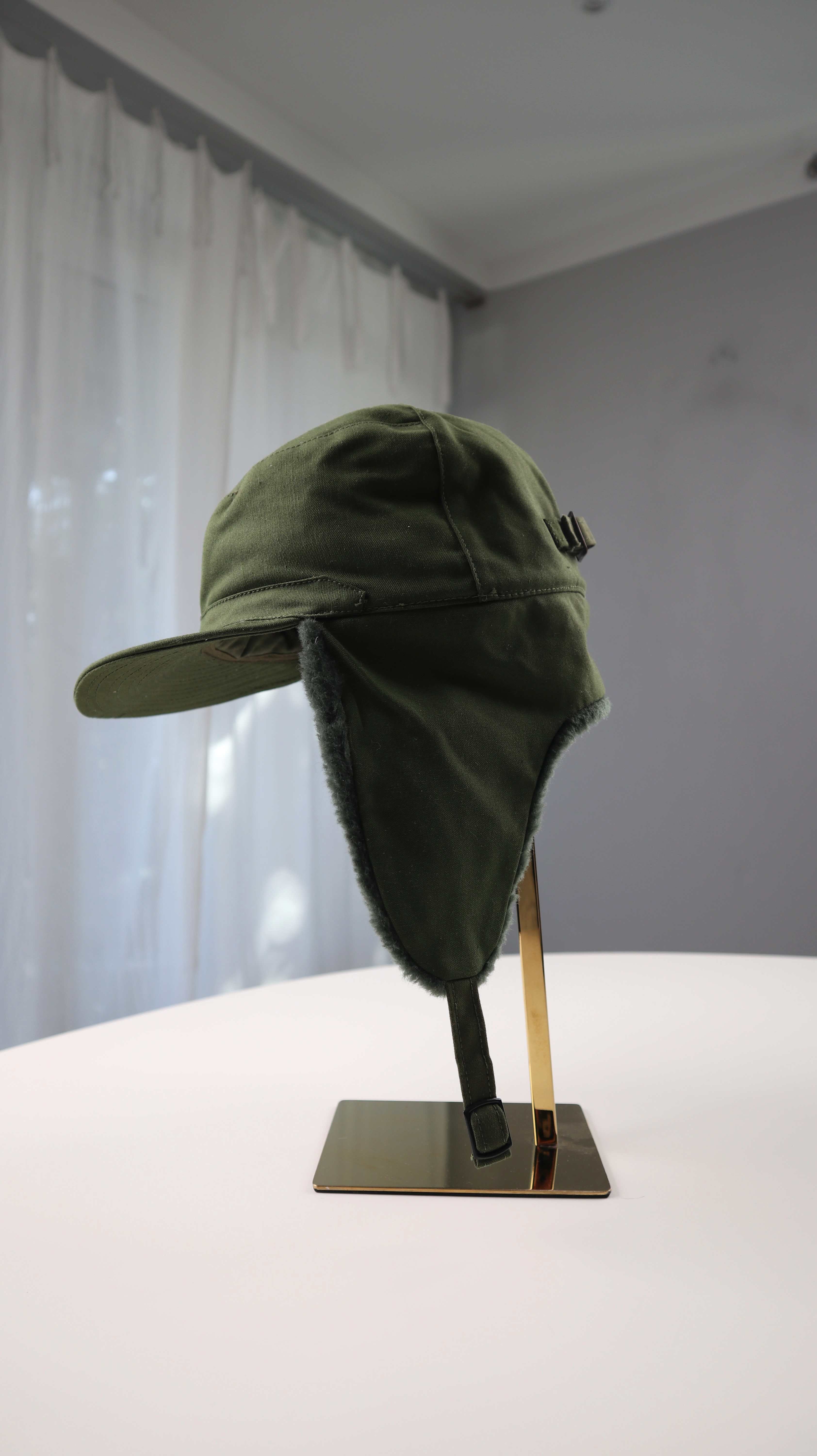 Schwedenmütze 56 Grün Military Cap Mütze Fliegermütze swedish army