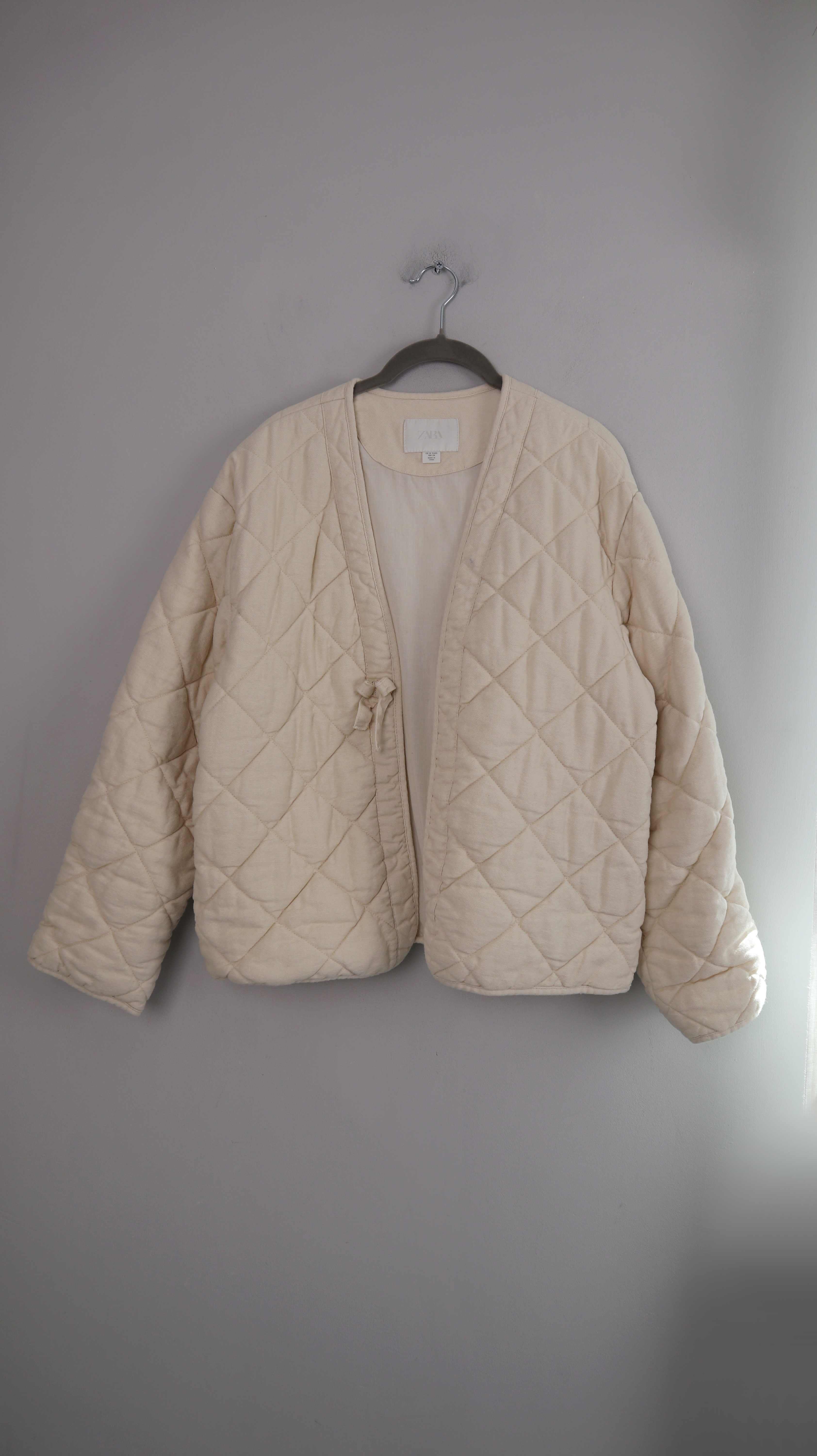 Zara Steppjacke Creme Beige 164 36 S Blazer gesteppt