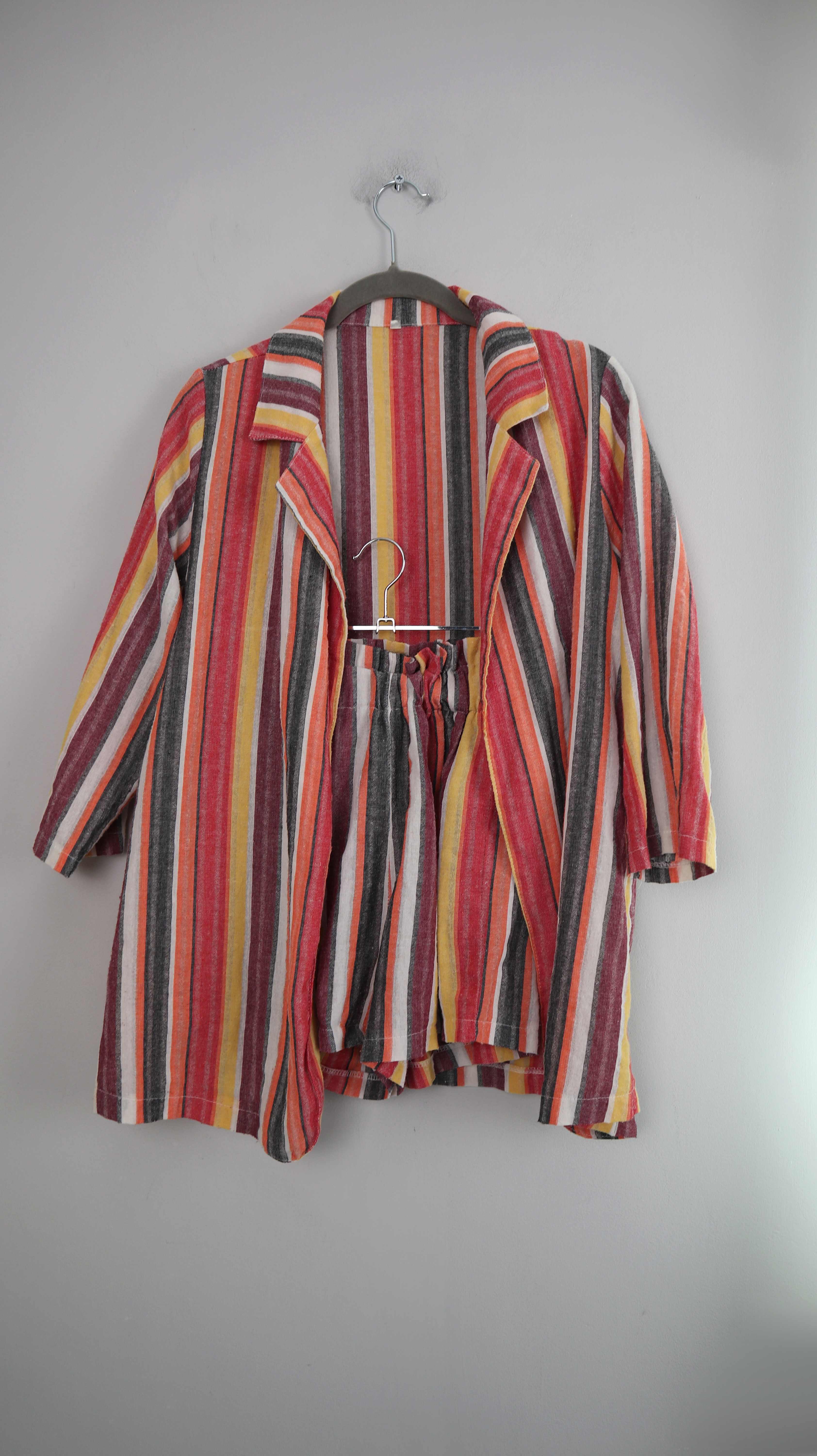 Set Leinen bunt 38 M Shorts Hemd Sommerset Anzug