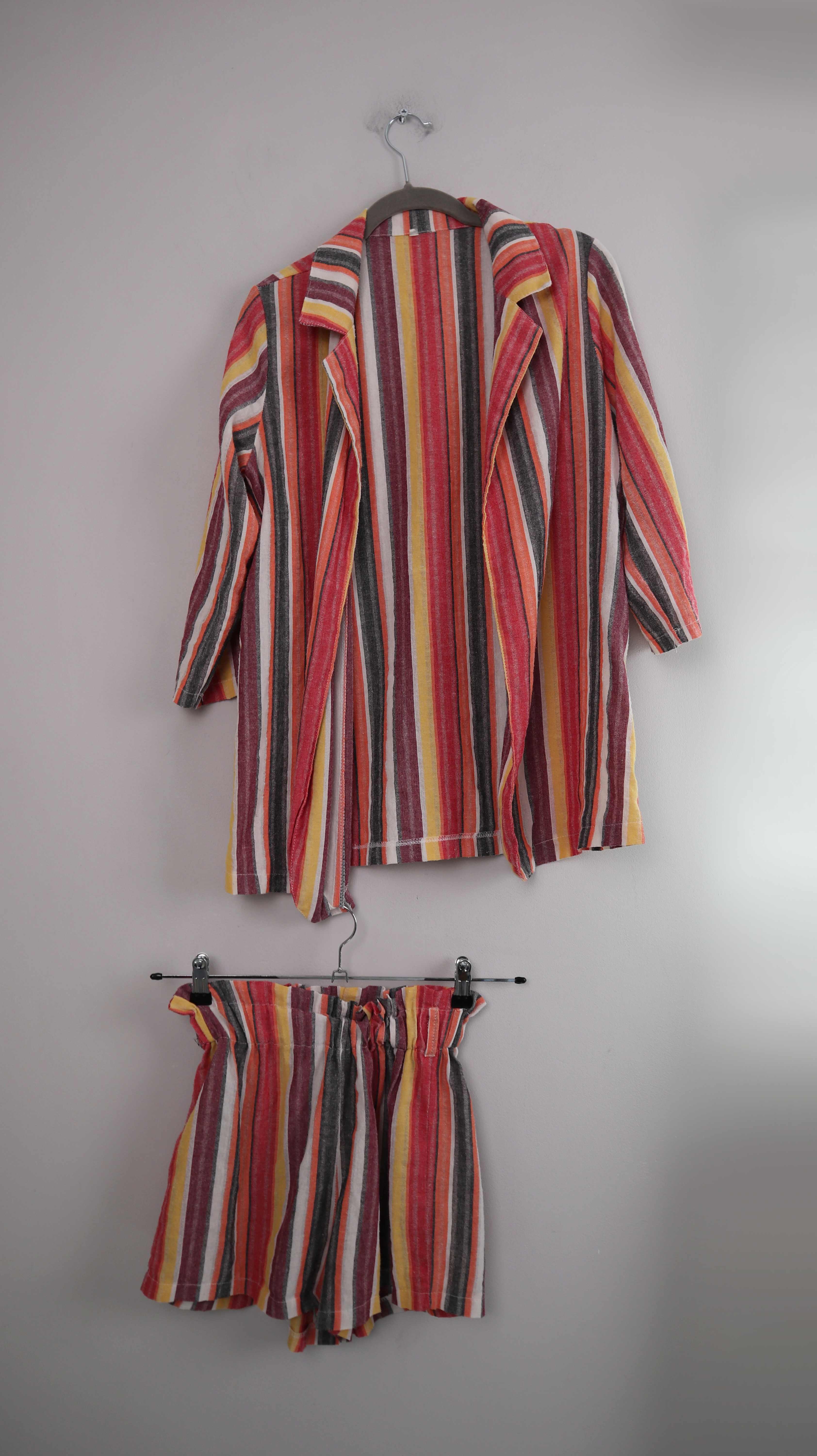 Set Leinen bunt 38 M Shorts Hemd Sommerset Anzug