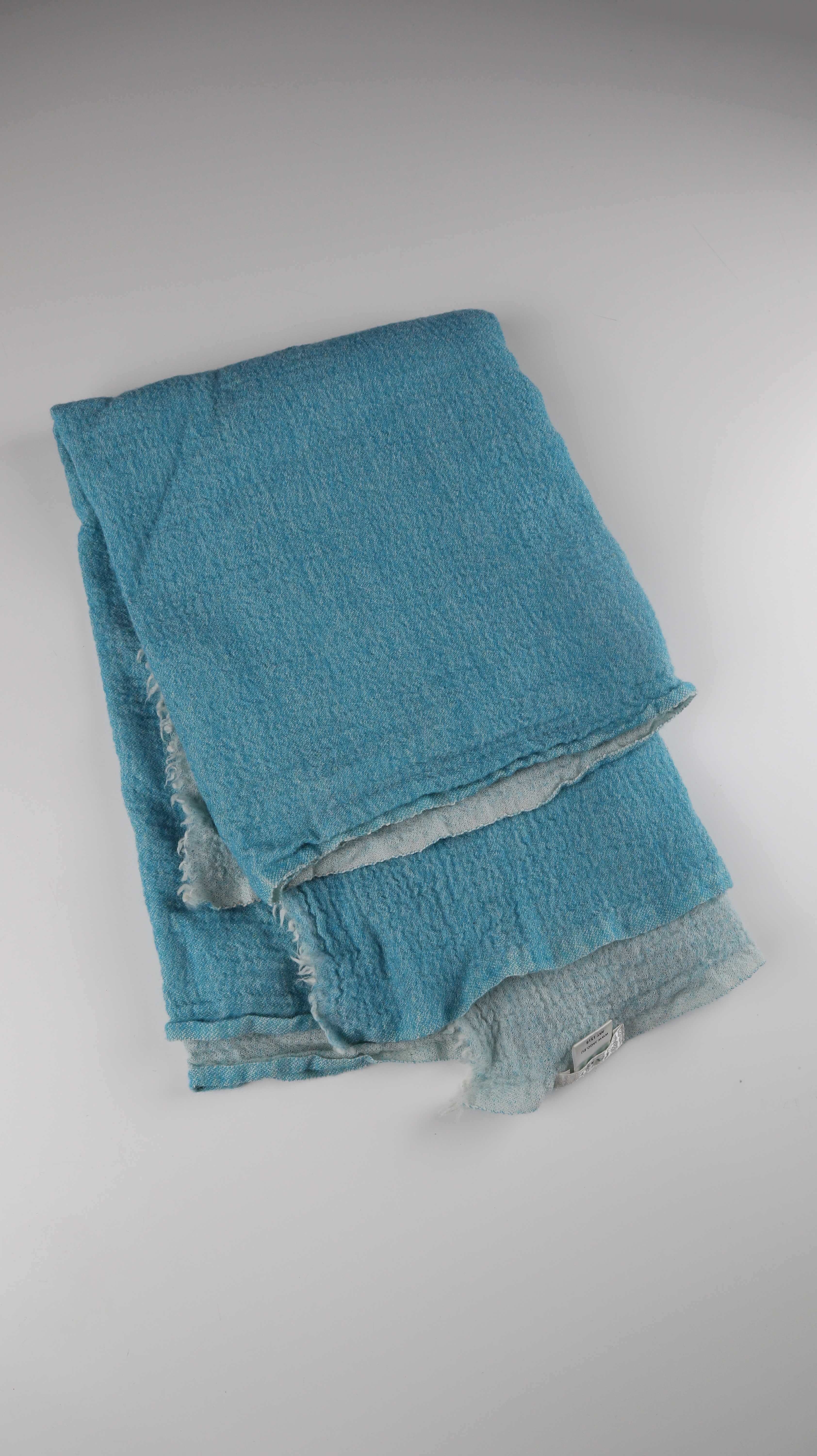 Jago Schal Wolle Türkis Blau groß Wollschal