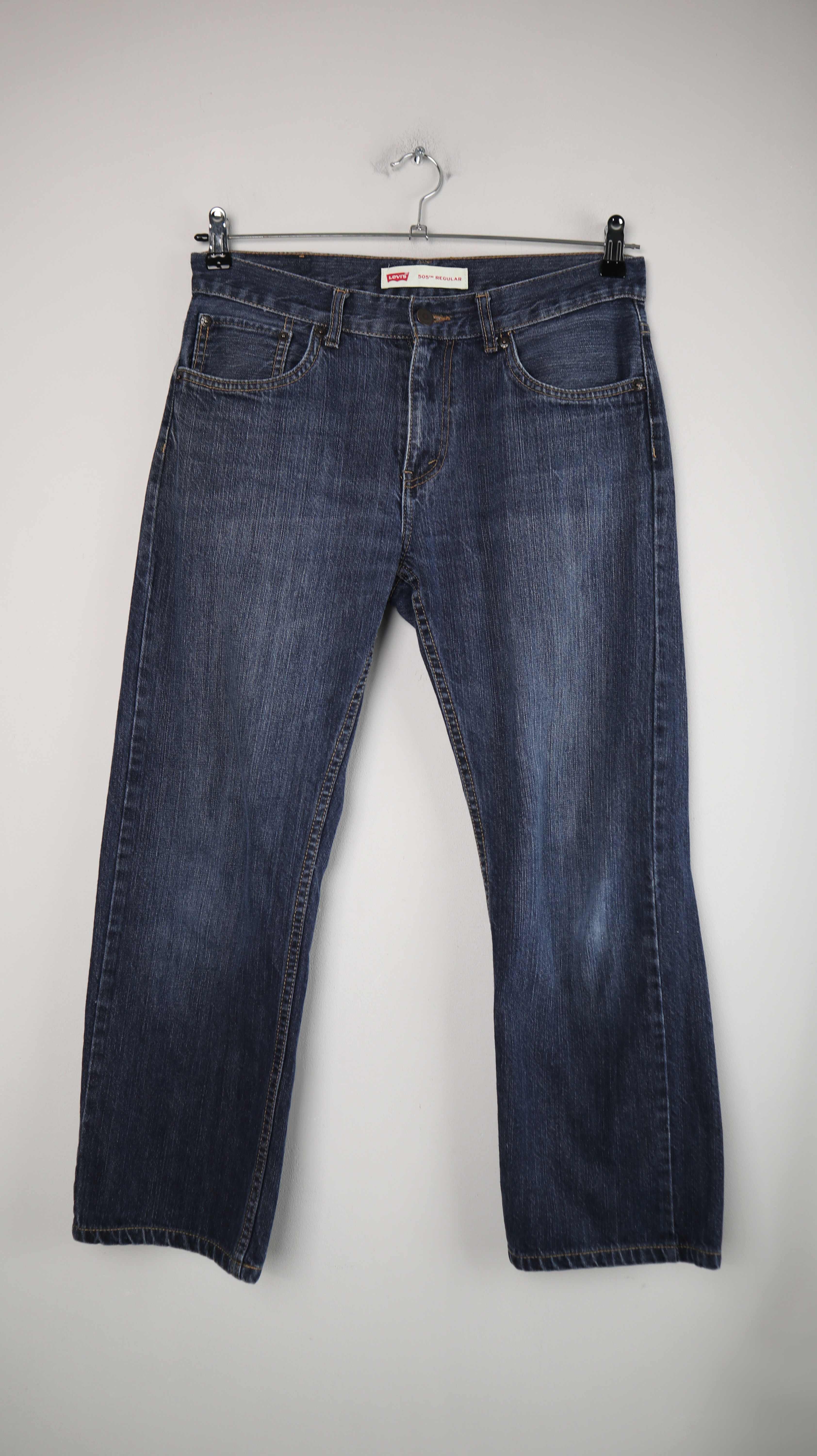 Levis 505 Regular Jeans Hose denim W29 L29 blau dunkleblau