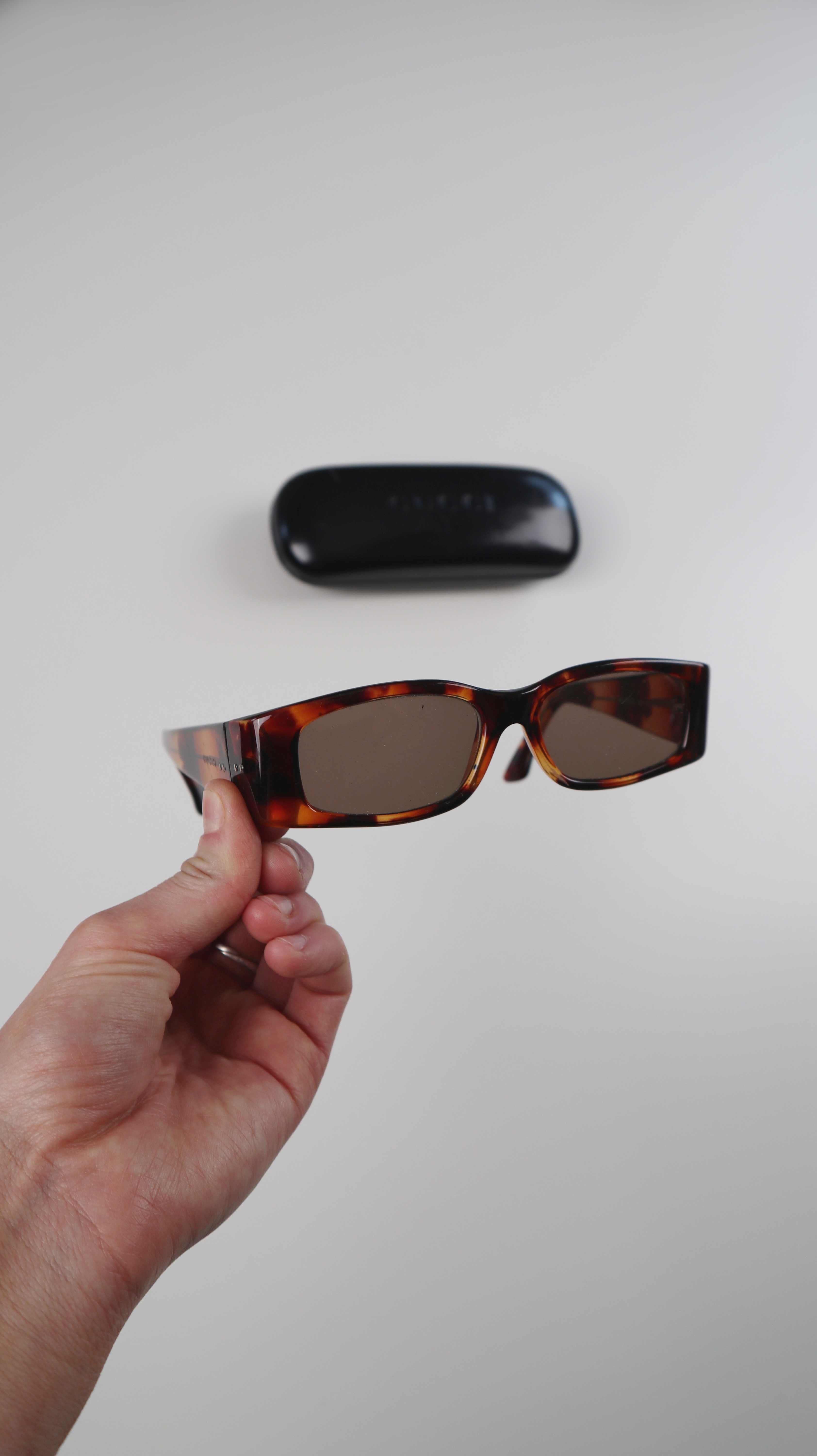 Gucci GG 1154/S HS3 5116 Sonnenbrille braun 90s Original Braun