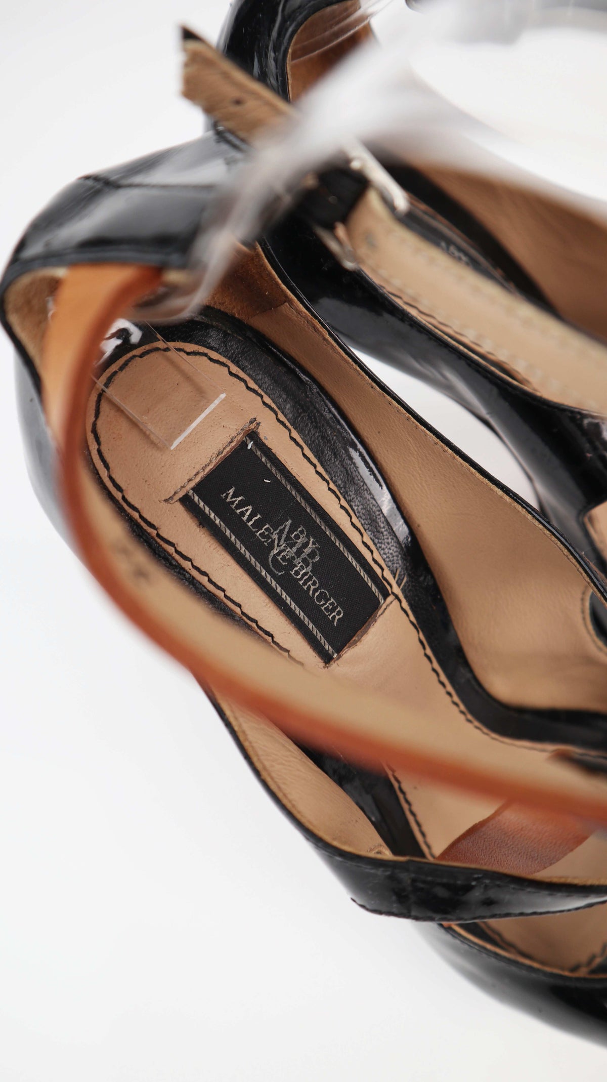 Marlene Birger Heels schwarz 39 Lackleder Pumps
