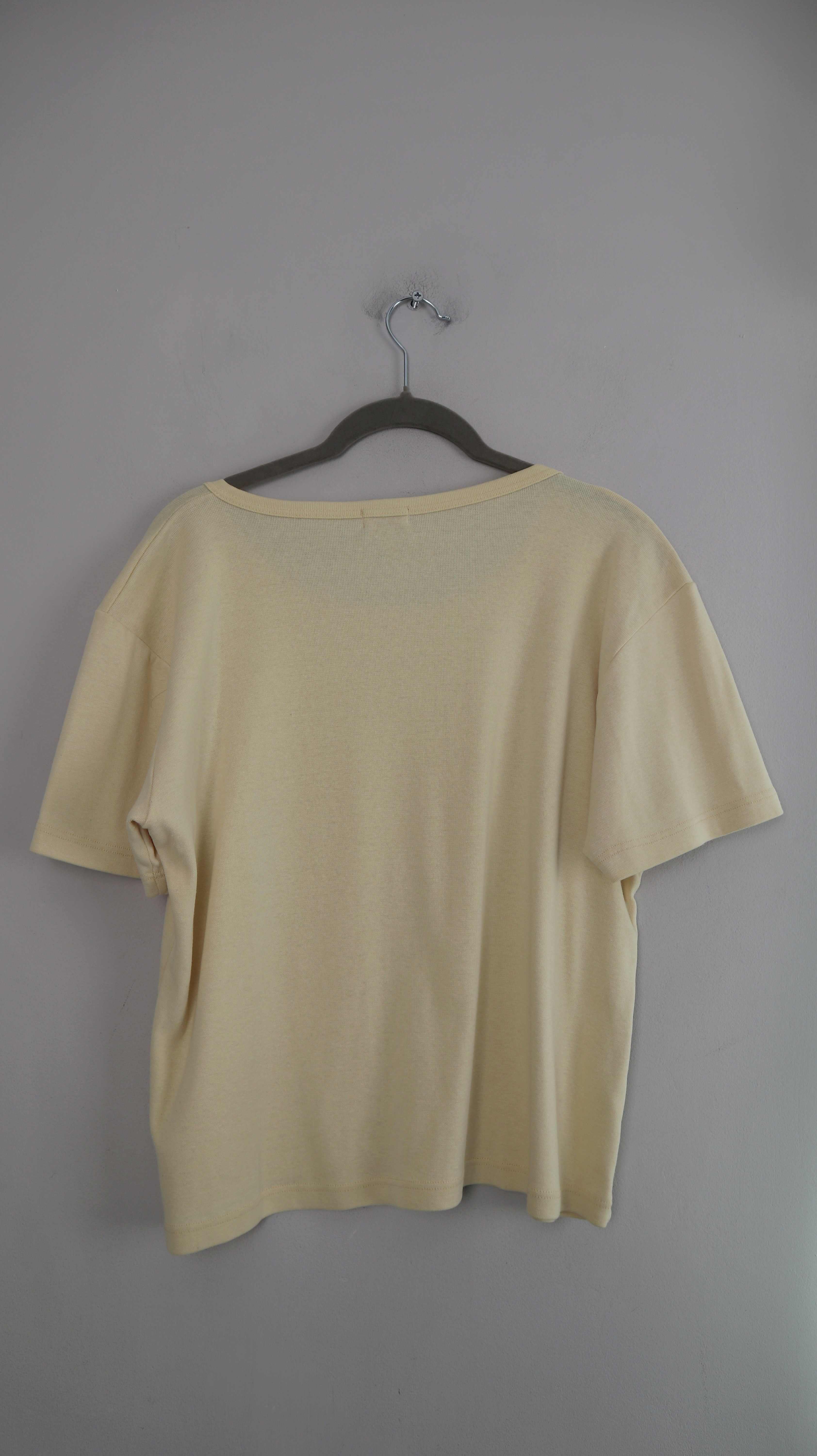 Pacos Shirt Gelb T-Shirt Libelle Glitzer XXL Pastellgelb