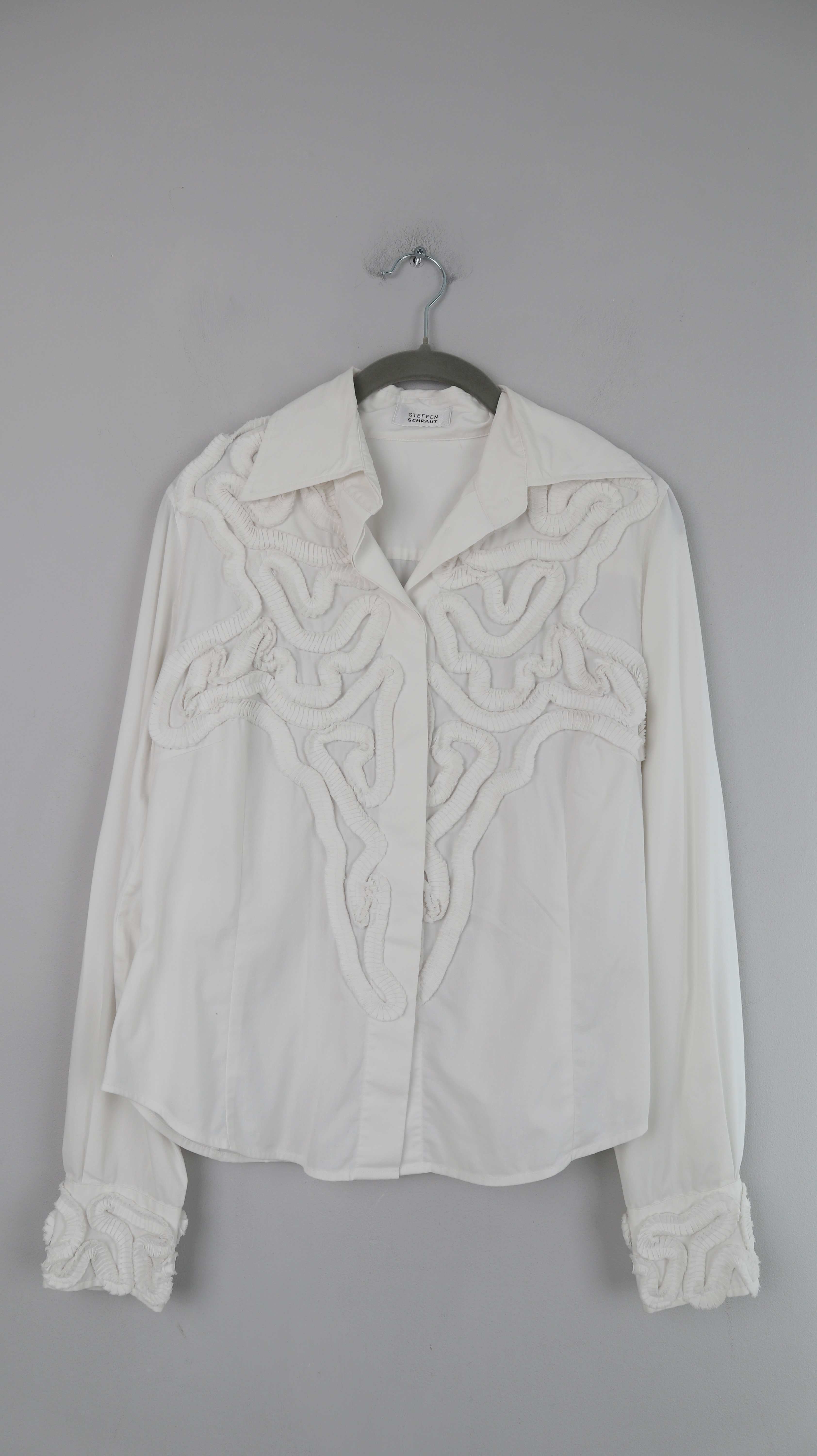 Steffen Schraut Bluse Hemd Shirt 38 M Oberteil bestickt