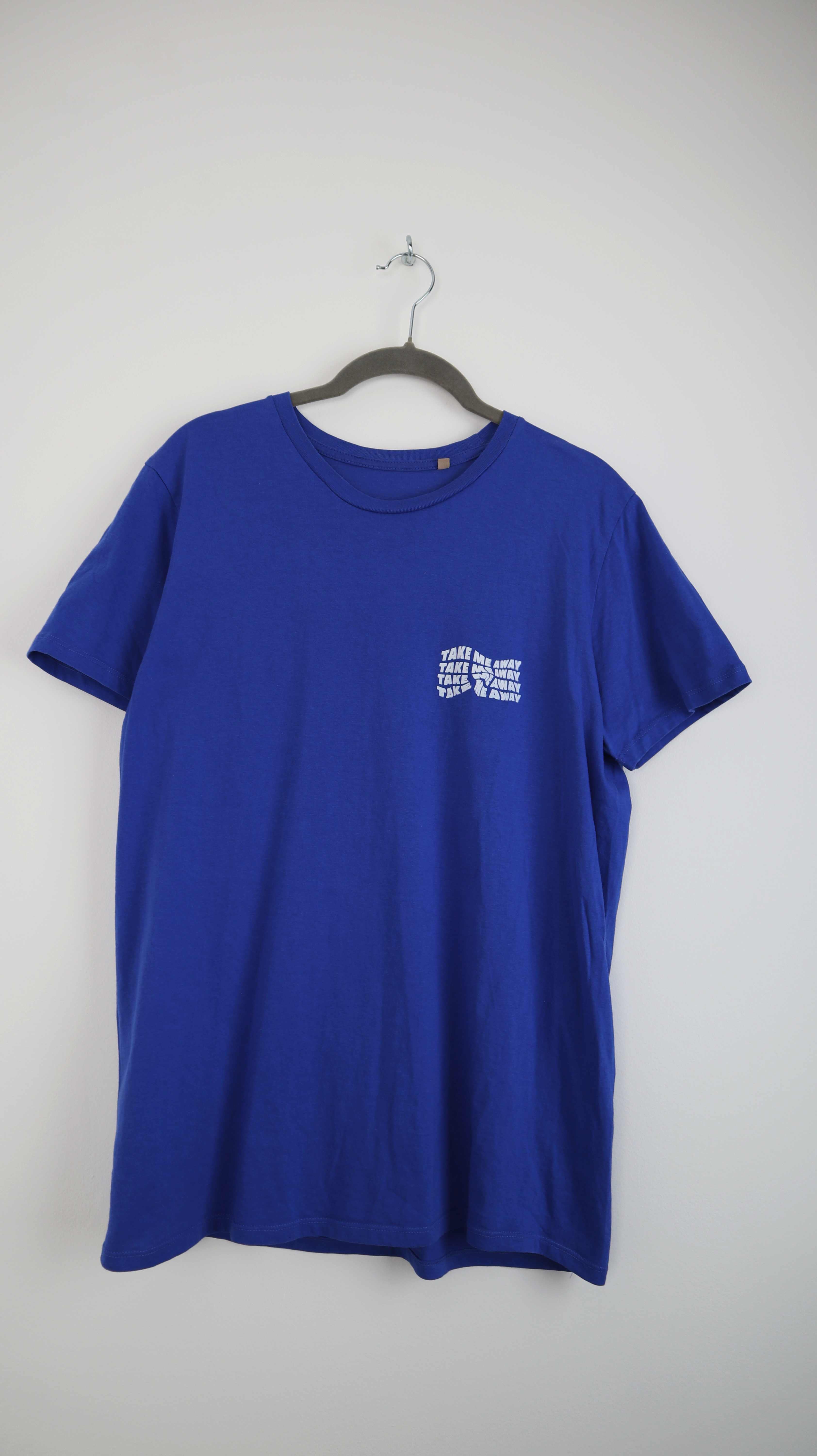 Take me away Shirt basic Blau dunkelblau T-Shirt 38 M unisex