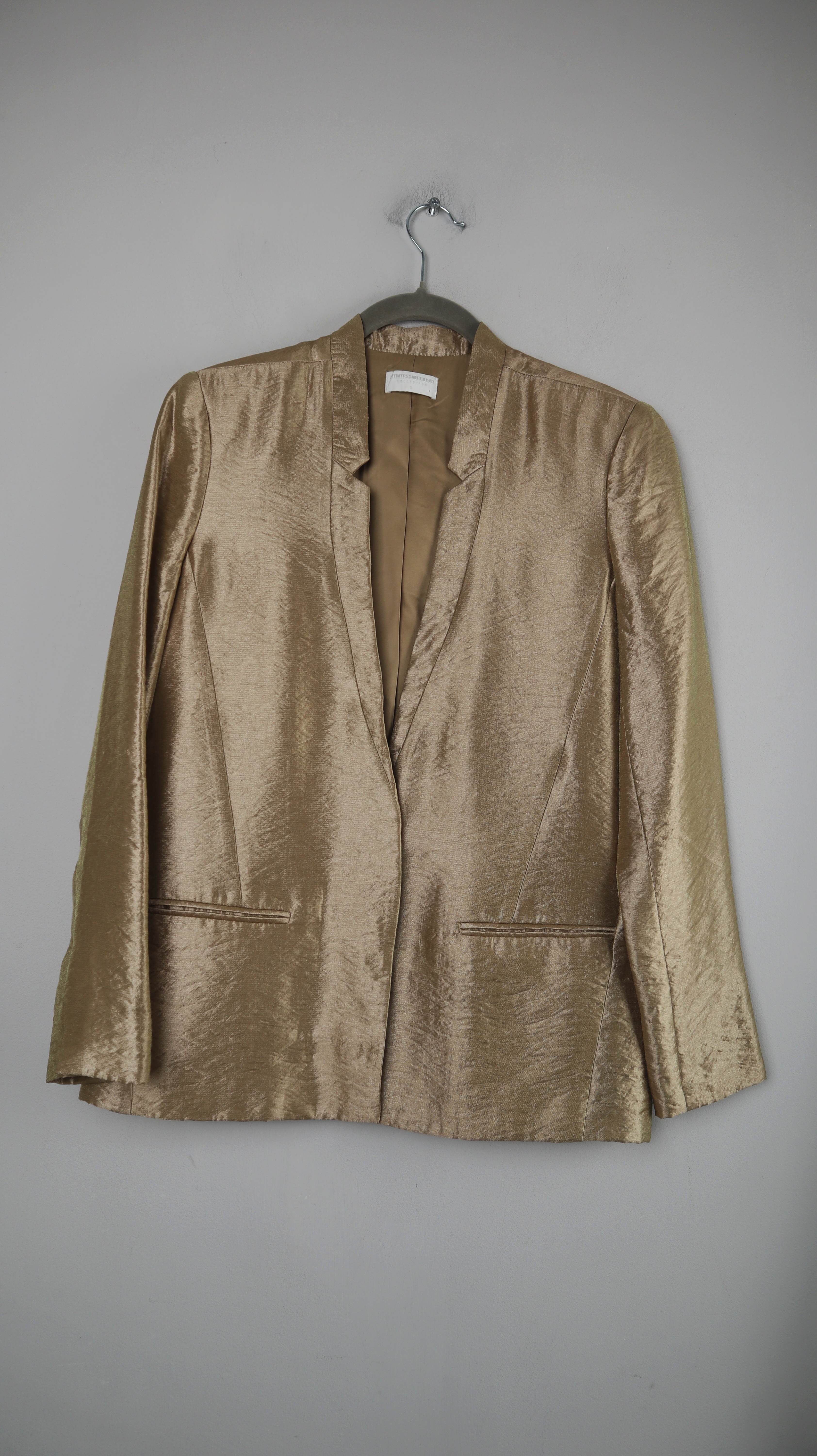 Weekday Blazer Gold Basic 38 M Metallic Jacke