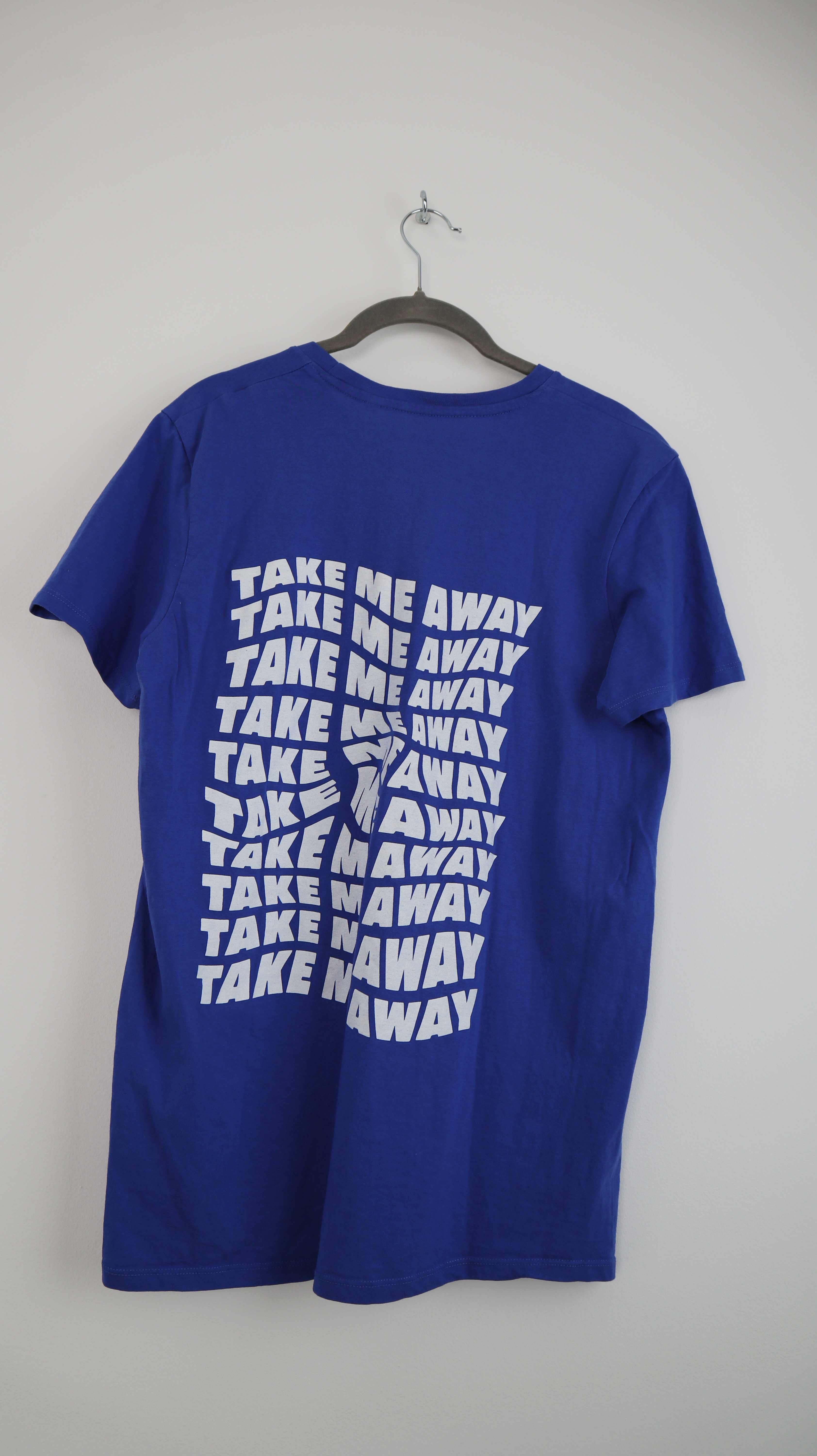 Take me away Shirt basic Blau dunkelblau T-Shirt 38 M unisex