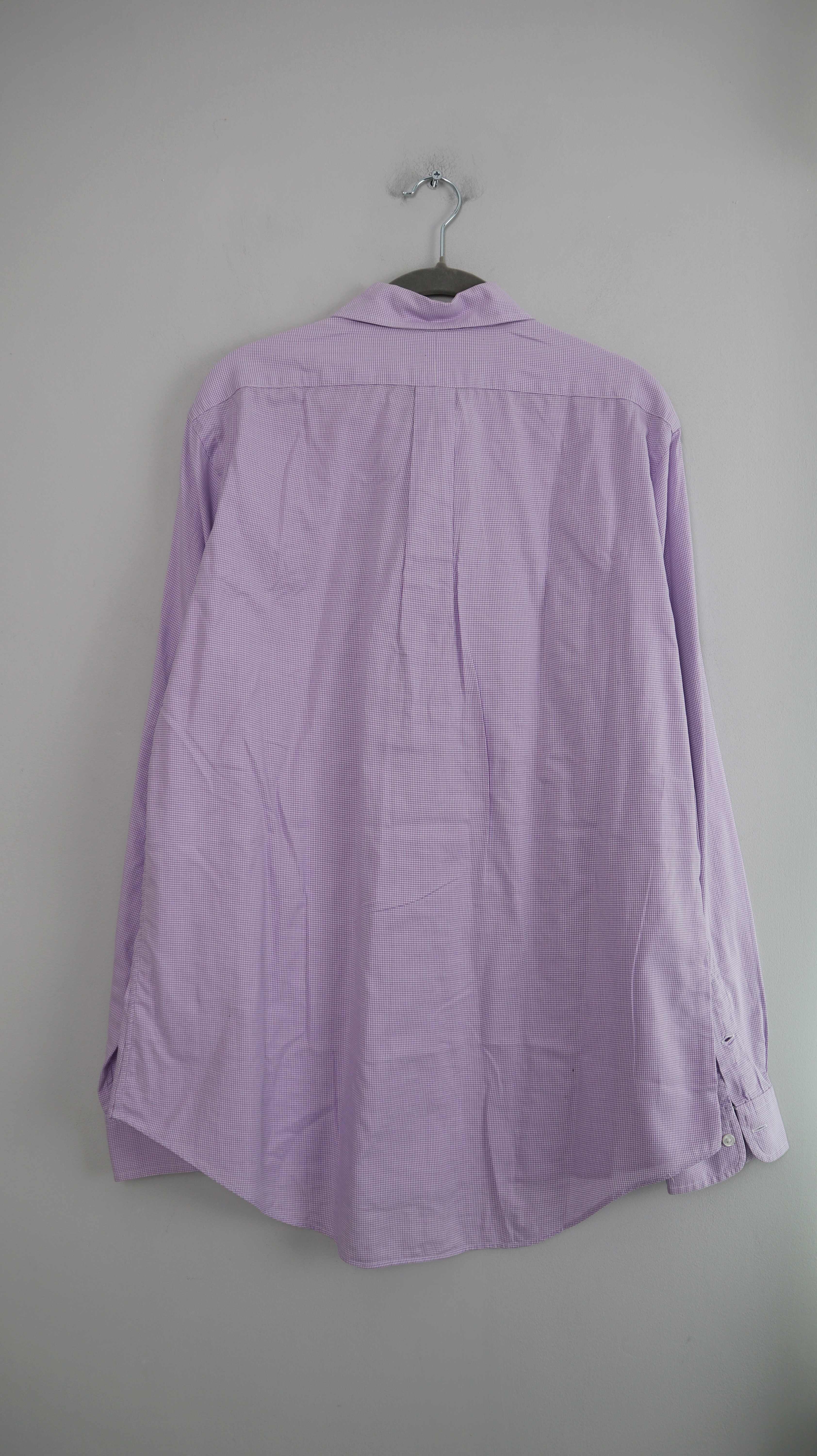 Ralph Lauren Hemd Shirt Oberteil Lila kariert 15 1/2 39 custom fit Flieder