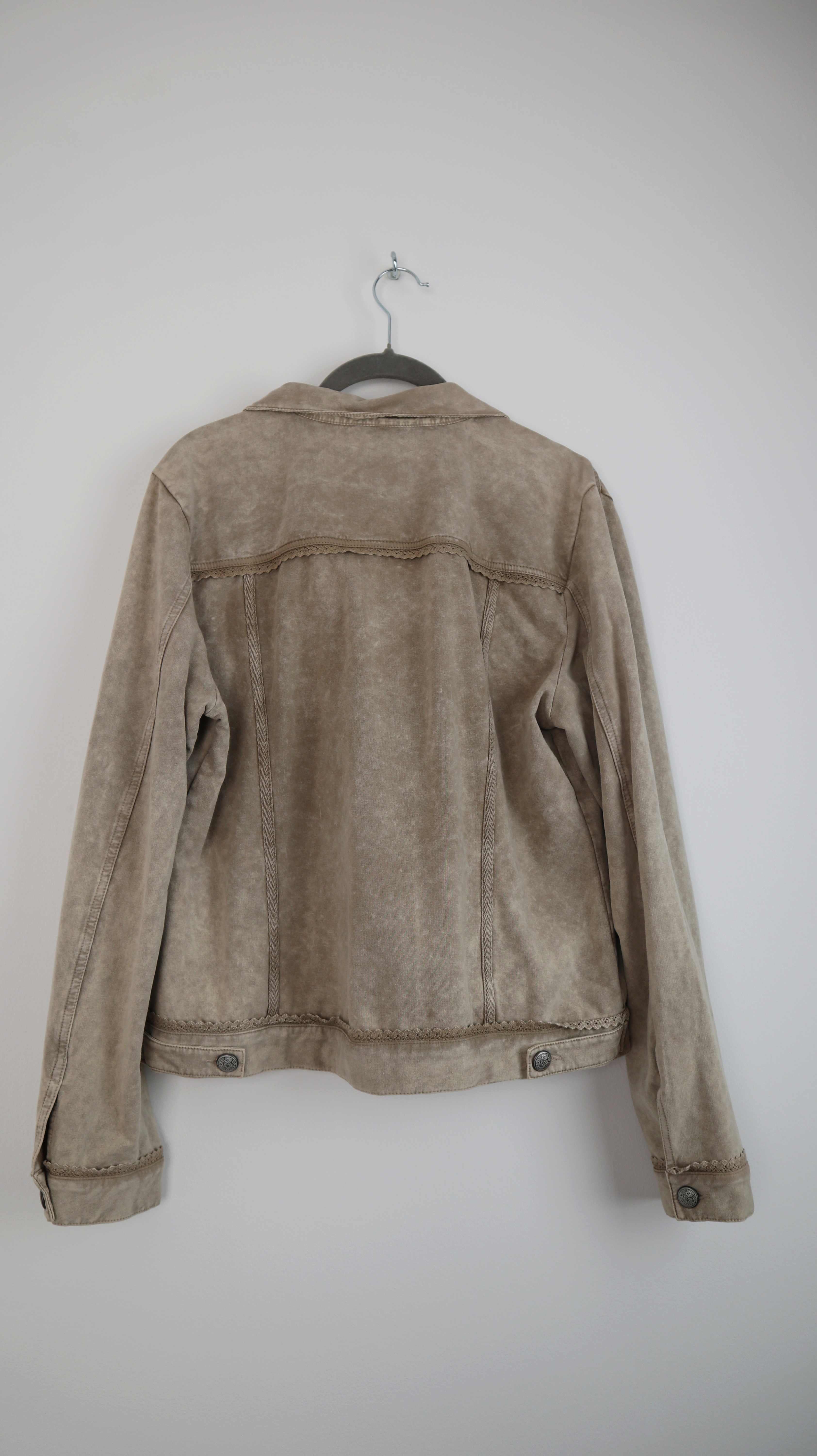 Deerberg Jacke Beige Creme 38 M braun Baumwolljacke