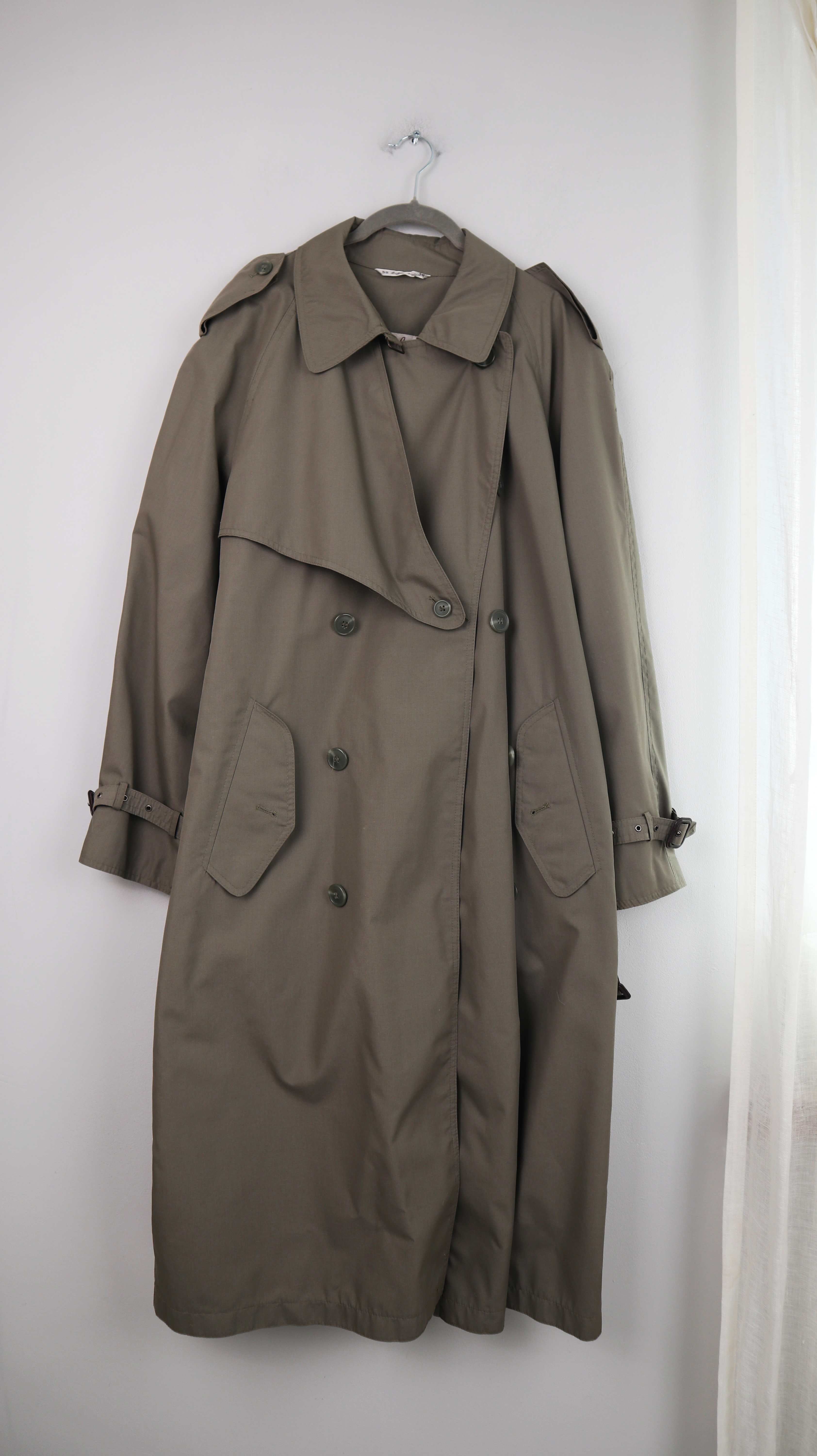 Angelo Litrico Trenchcoat Mantel Jacke Grün Khaki dunkelgrün 50