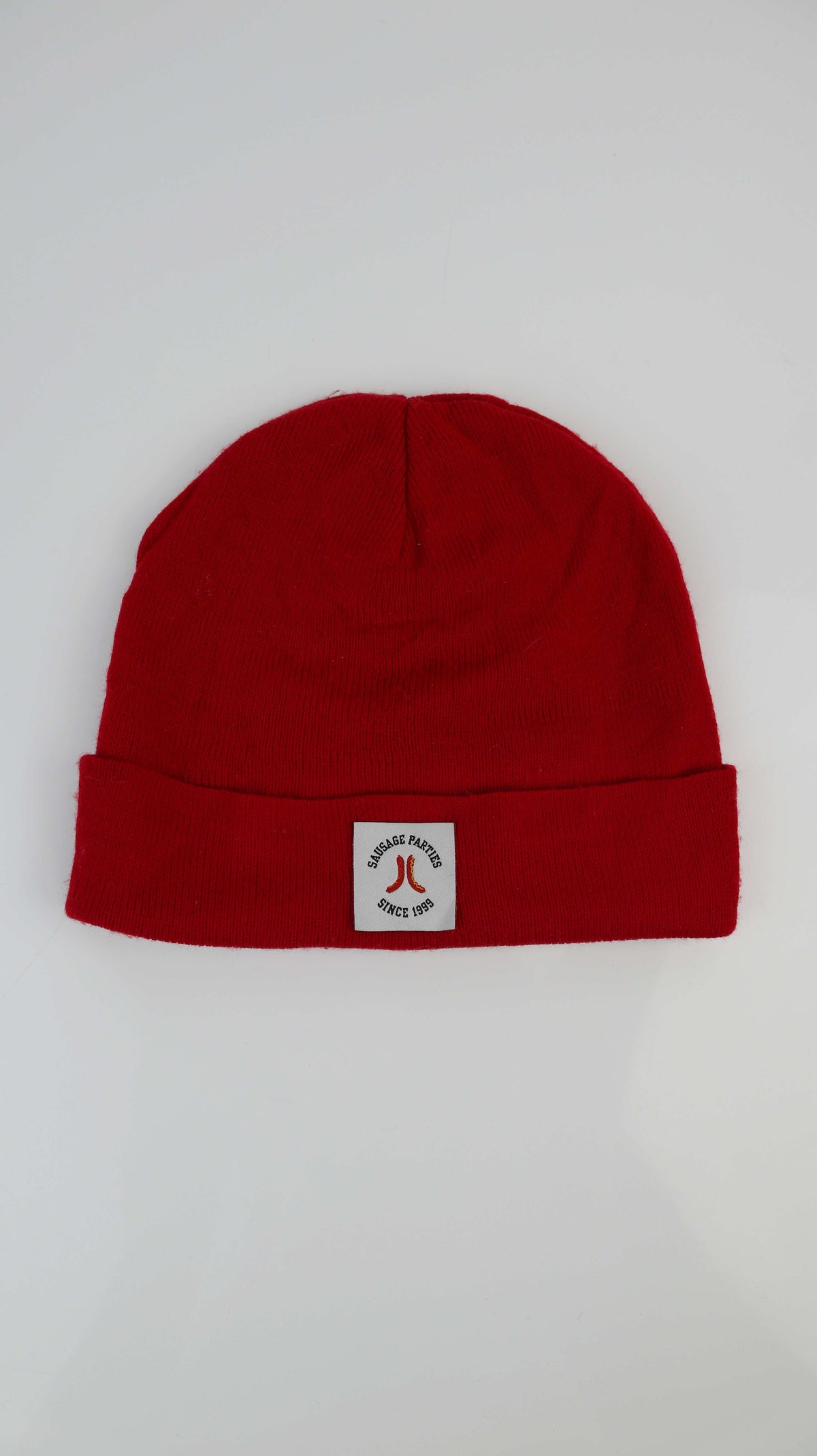 Sausage parties Mütze Beanie rot Kappe basic