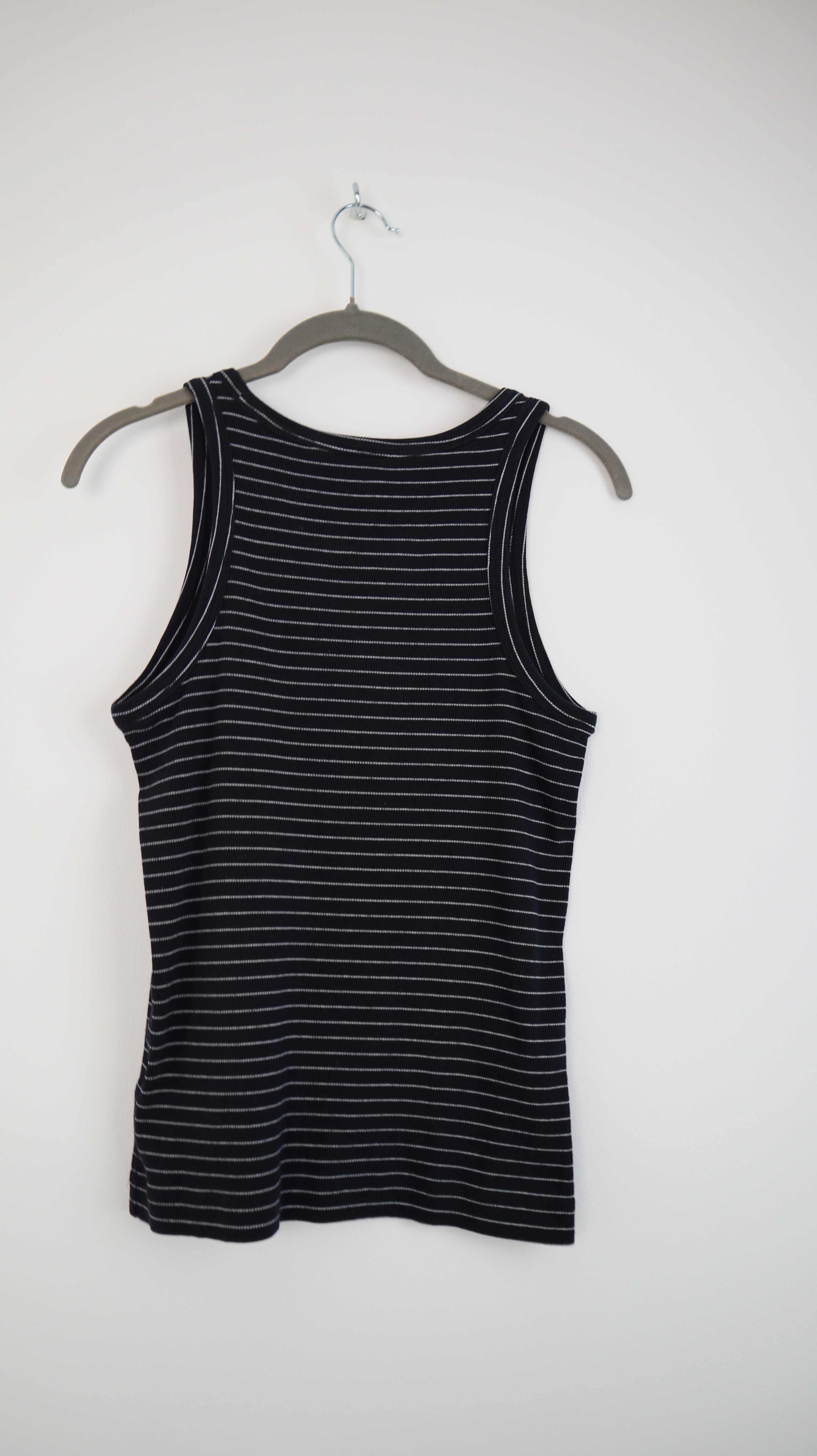 COS Top blau weiß 36 S gestreift dunkelblau