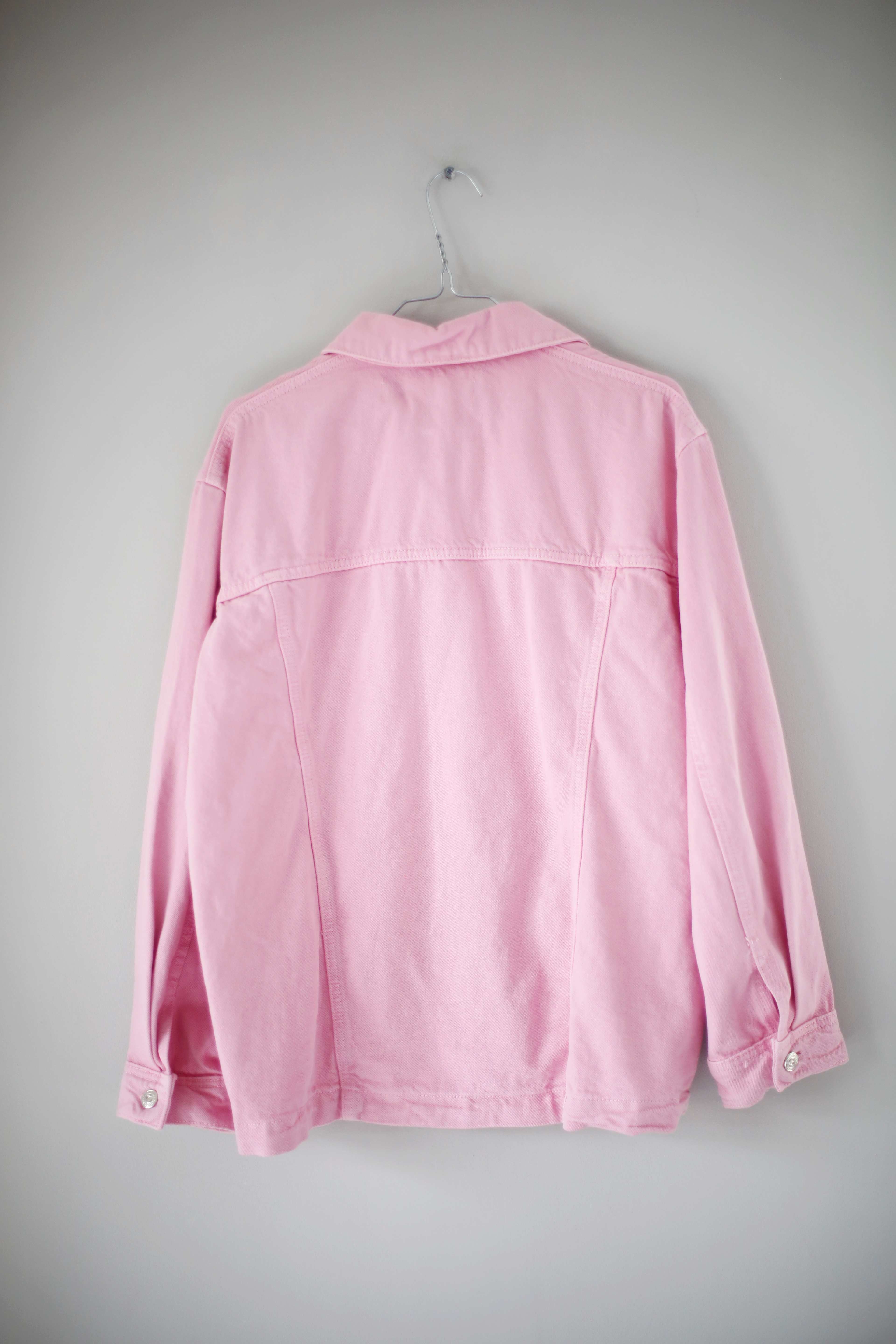 Zara Jacke rosa basic pink Jeansjacke XS Hemd Hemdjacke