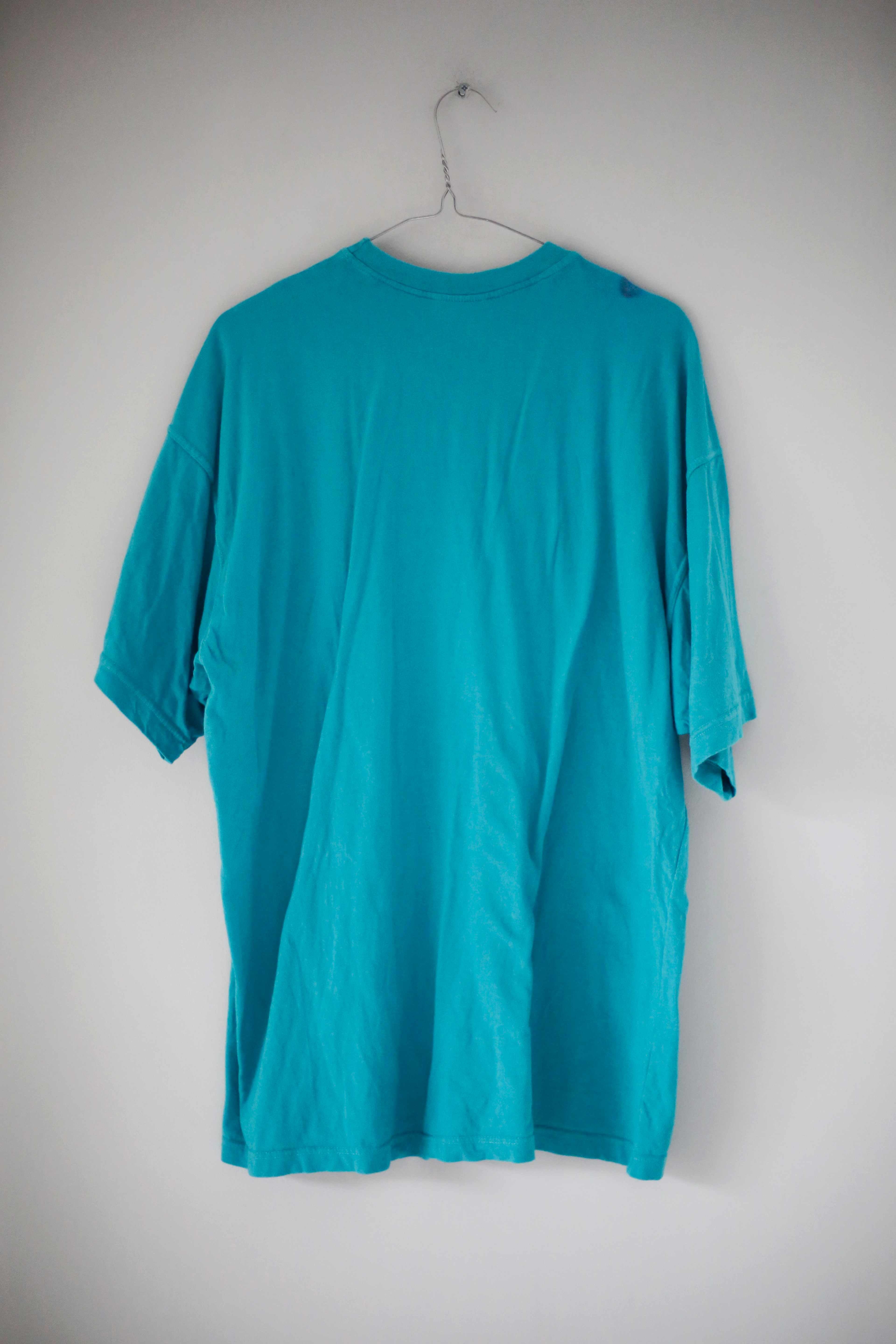 Adidas Shirt Türkis Blau 40 L unisex basic einfarbig Vintage