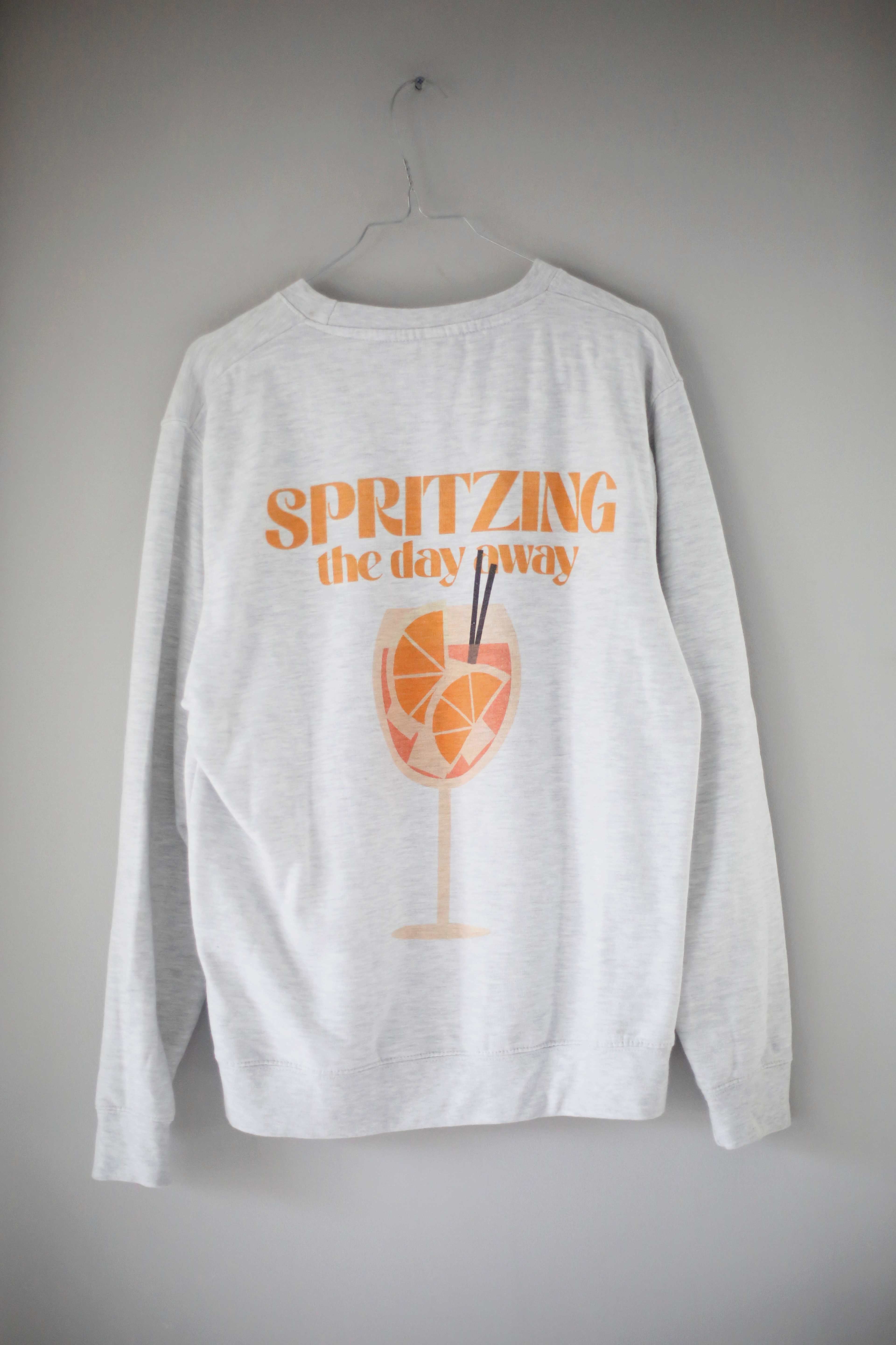 Aperol Spritz Sweater Hoode Spritzing the day away 38 M print backprint