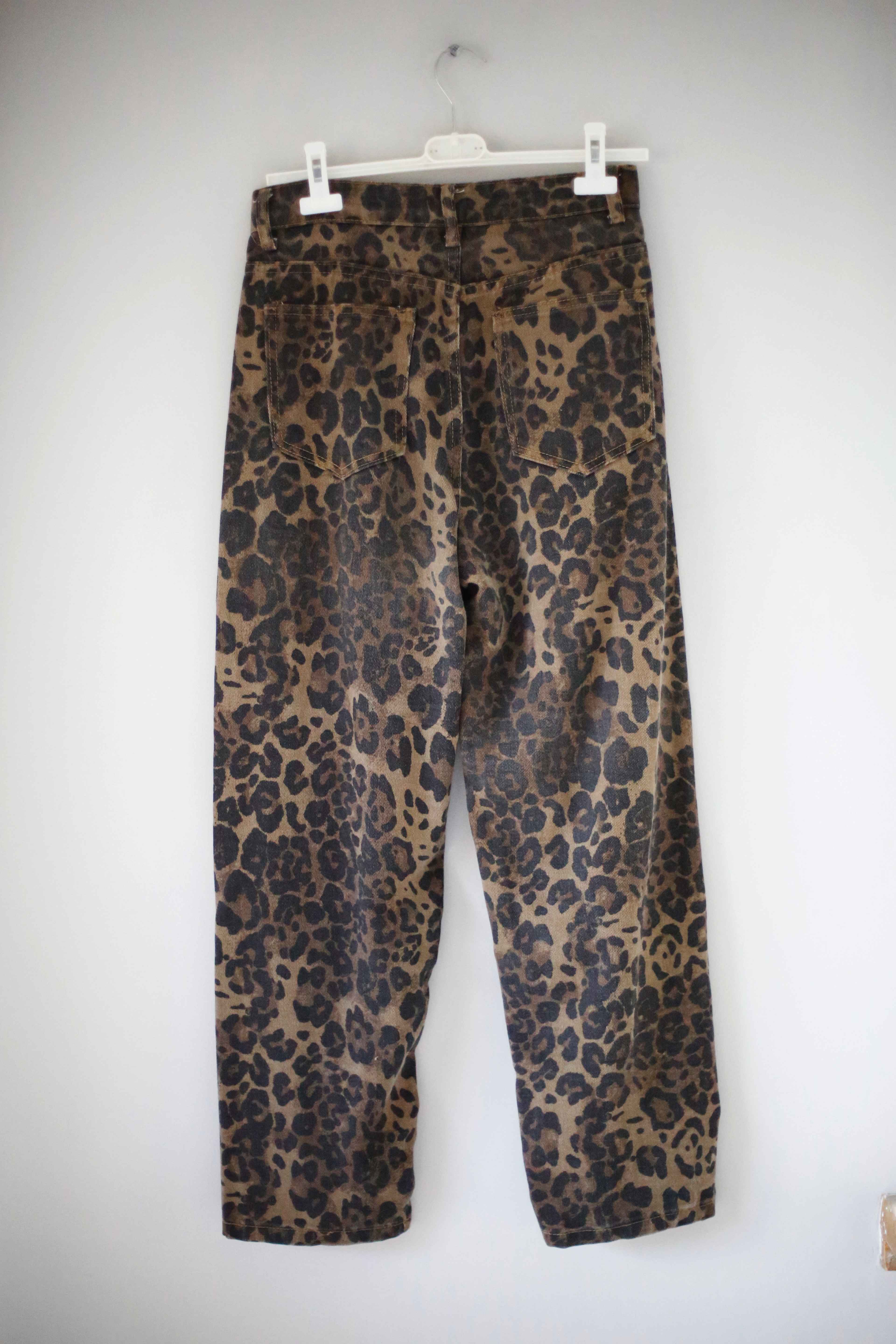 Leo Hose 38 M animalprint braun schwarz Jeans Leopardenmuster