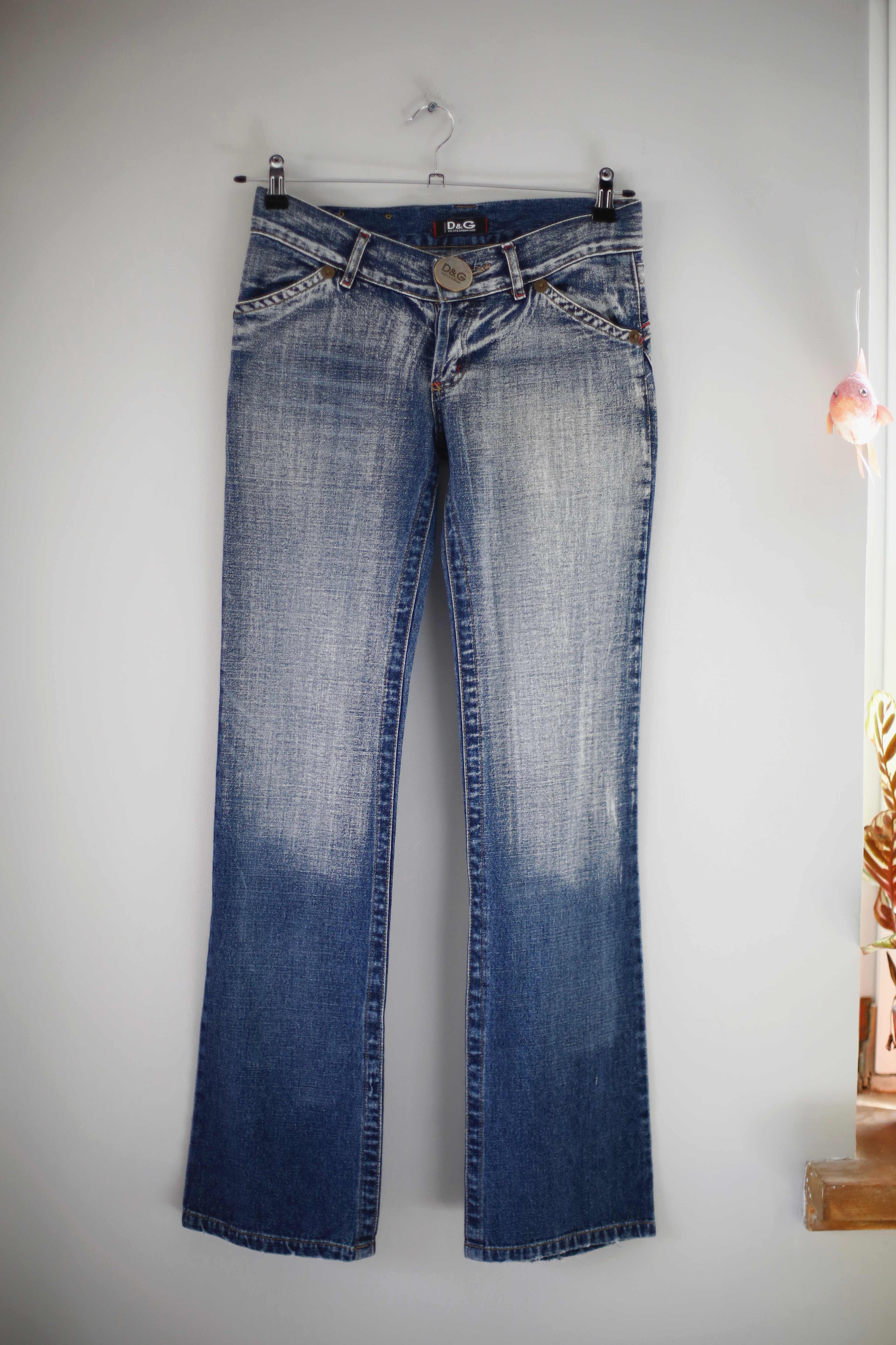 Dolce & Gabbana Hose mid waist 90s Jeans washed denim straight leg