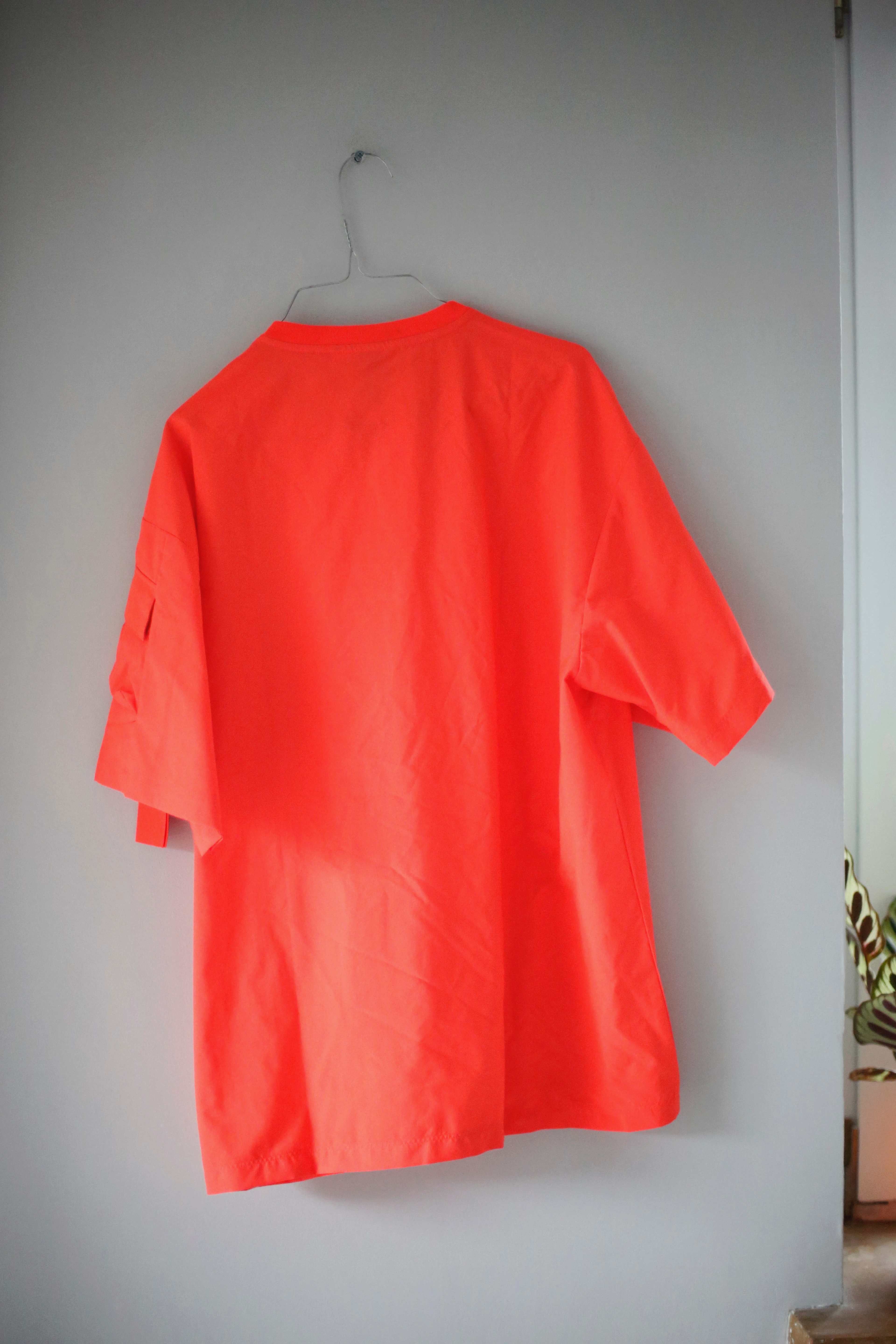 Adidas Shirt Neon Orange T-Shirt S Sportshir Oberteil Signalfarben Rot Kayne West