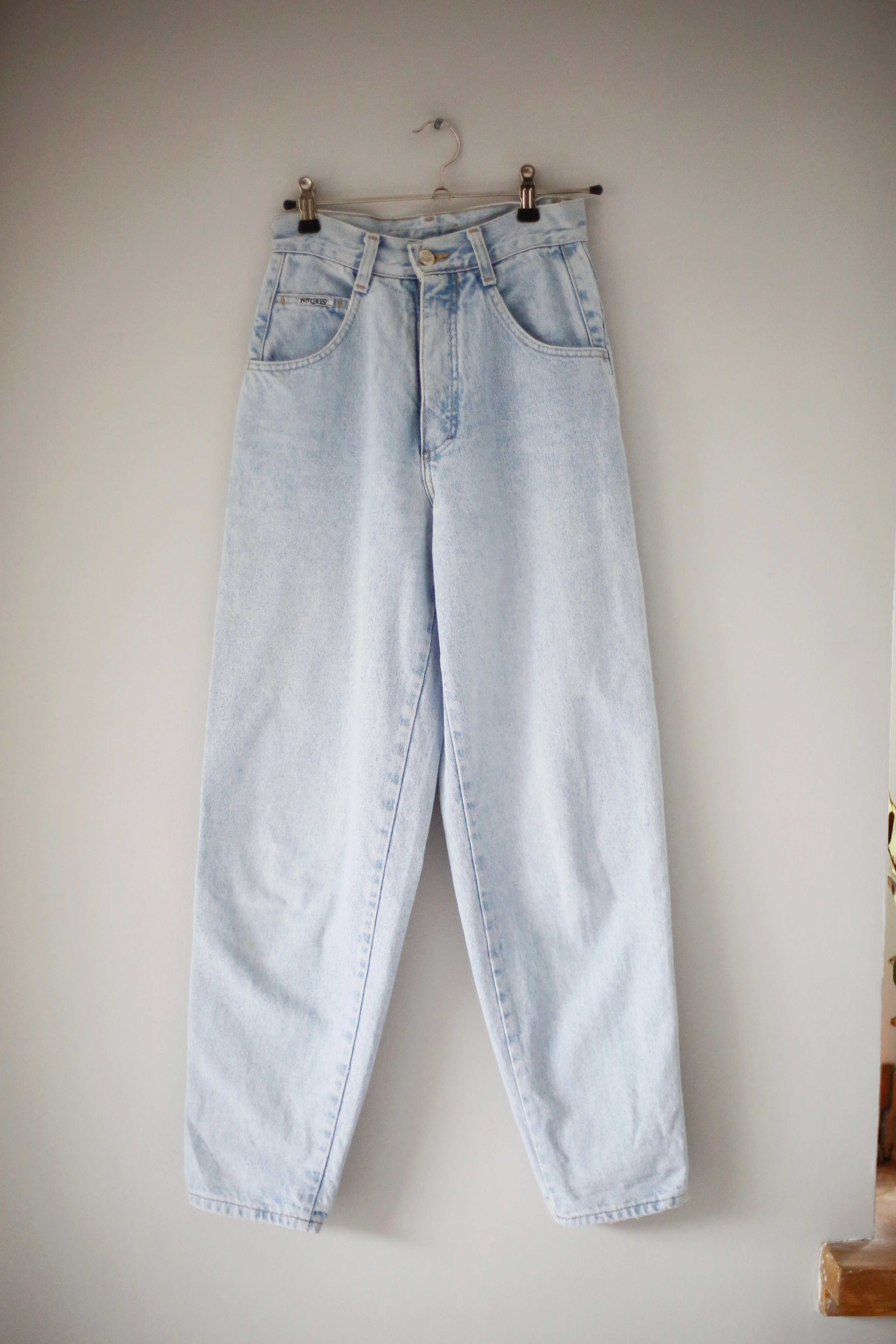 Angels true Vintage Jeans Hose hellblau denim blau high waist mom jeans 36 S