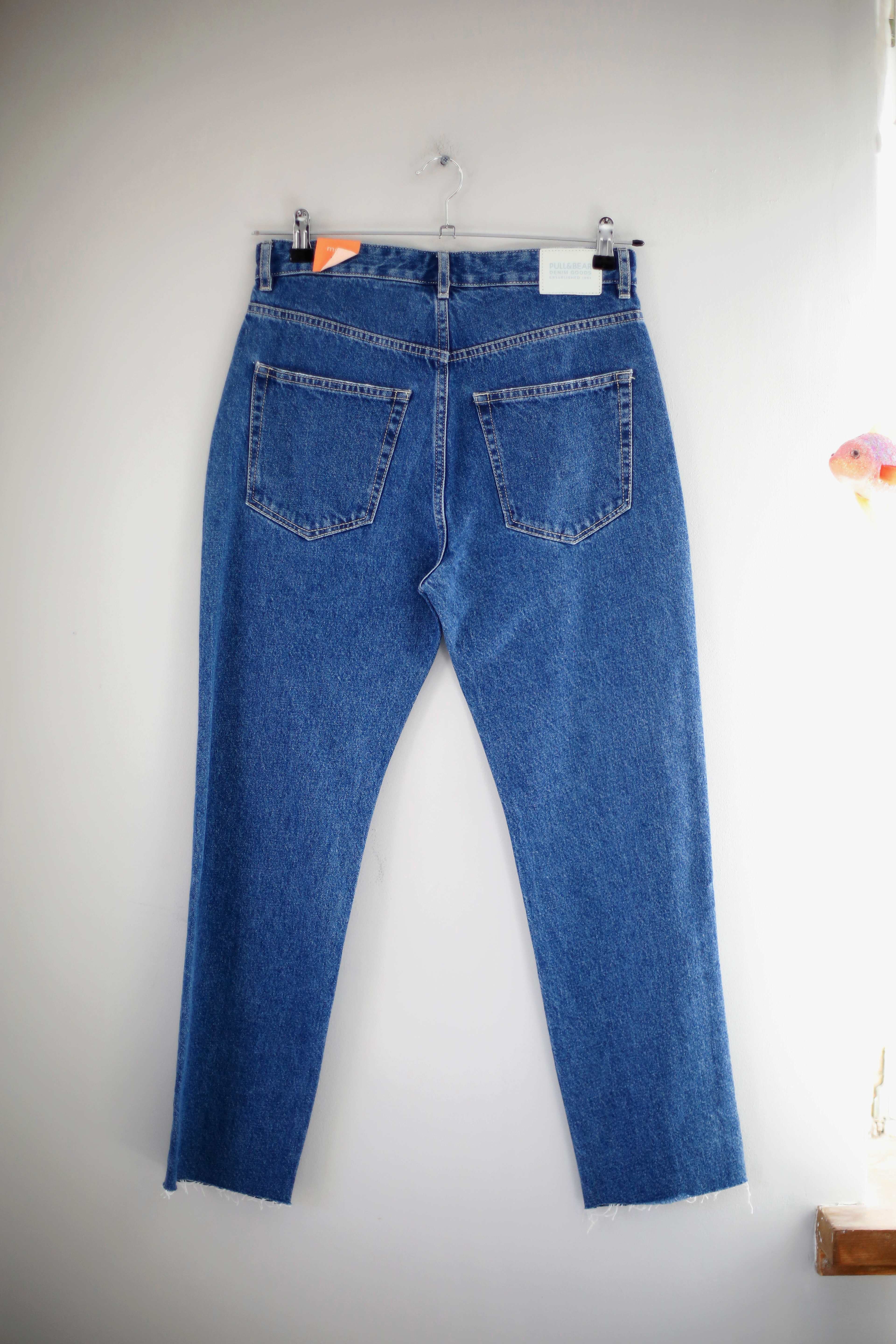 Pull & Bear Jeans Hose neu Mom 38 M Jeanshose denim blue blau