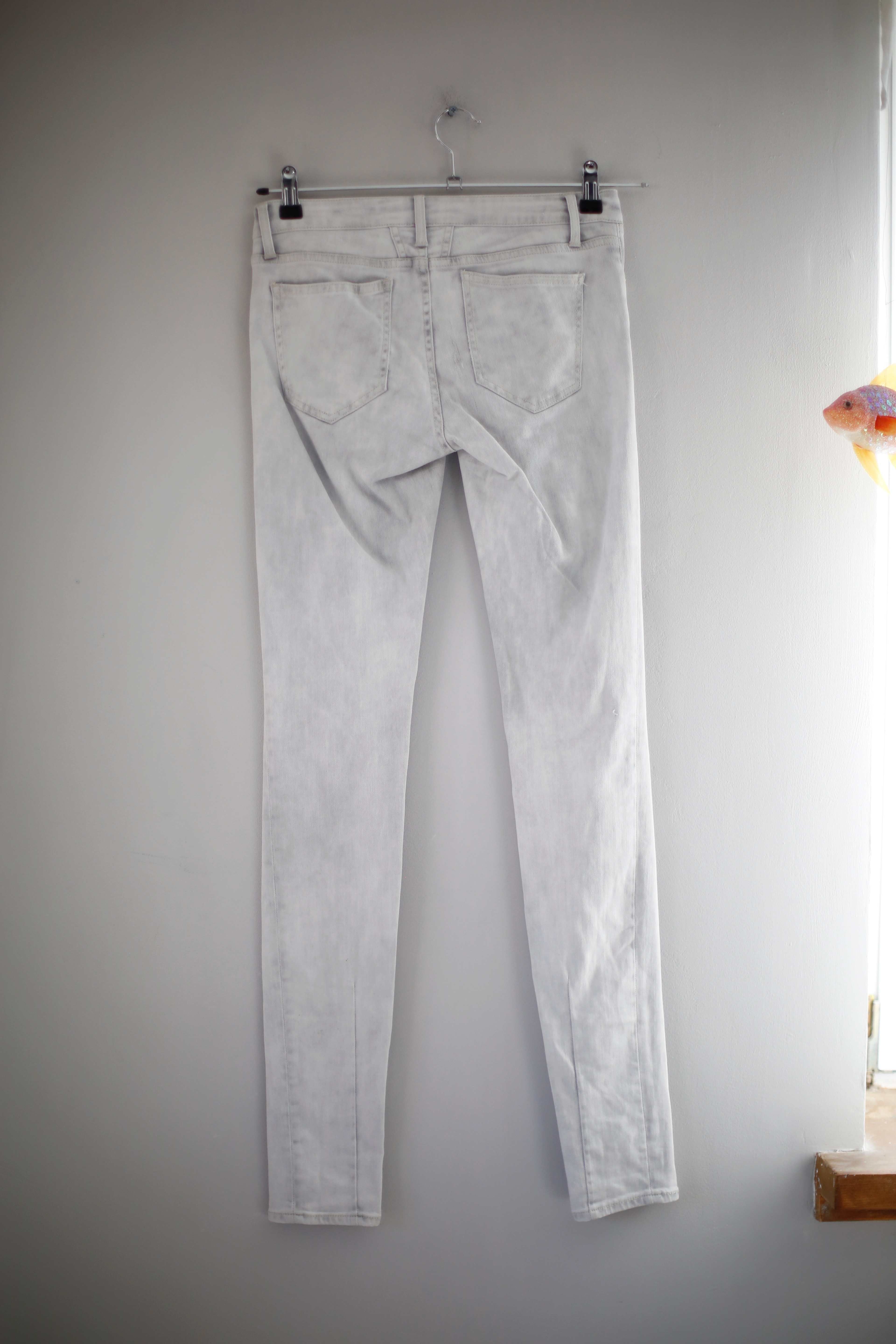 Closed Jeans Hose slim grau skinny mid waist 36 S eng Röhrenhose